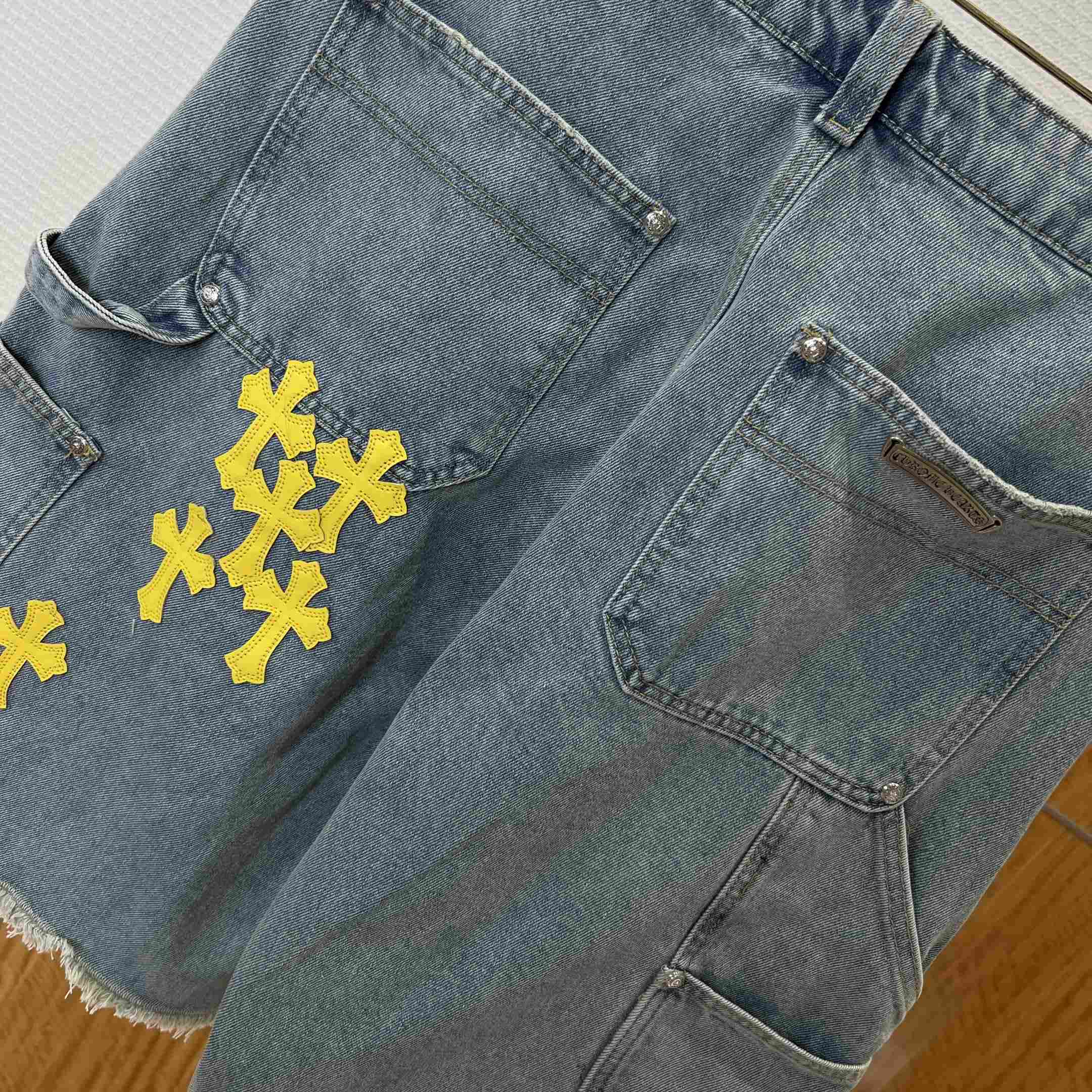Chrome Hearts Denim Shorts - DopestKickz