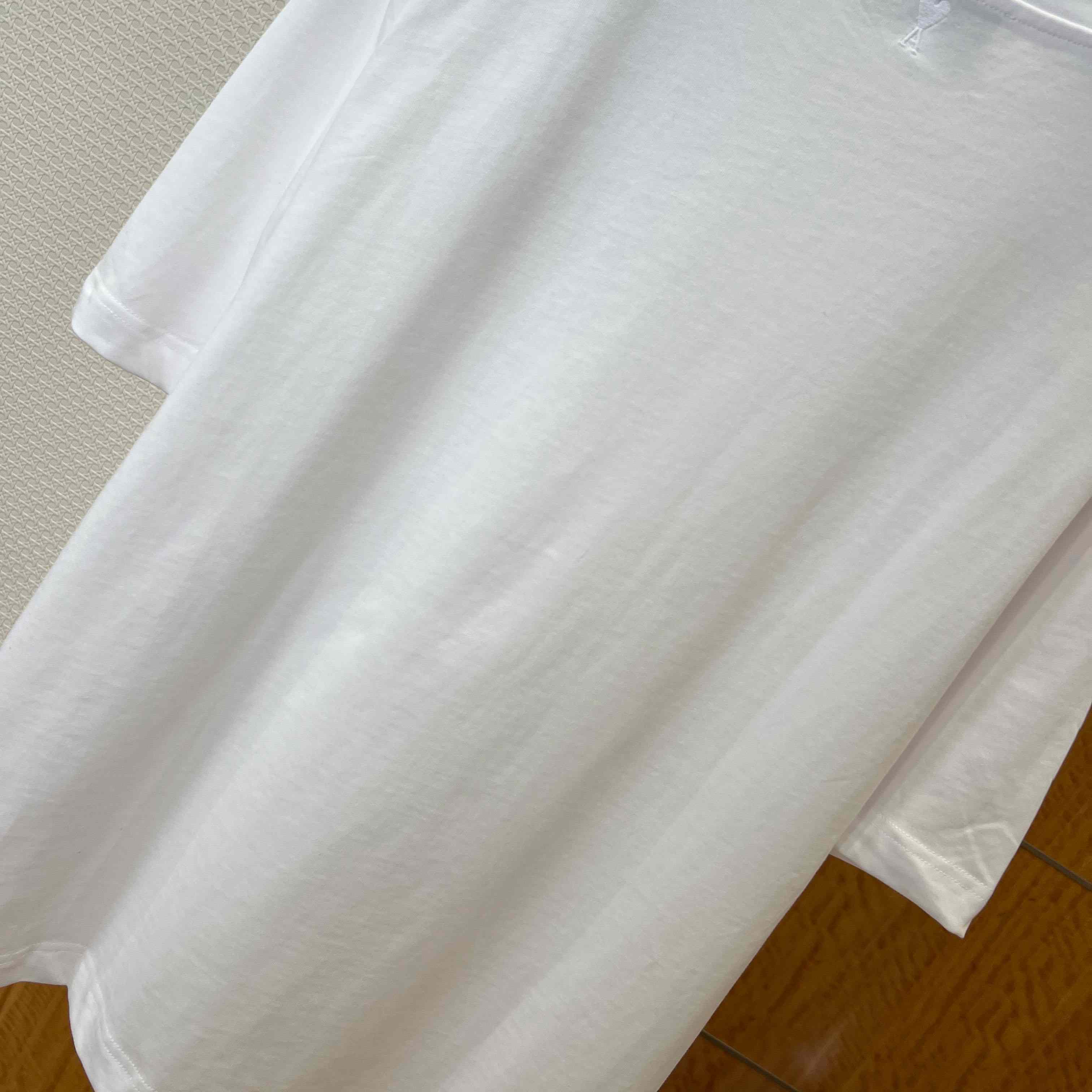 AMI Paris White Cotton Post It 