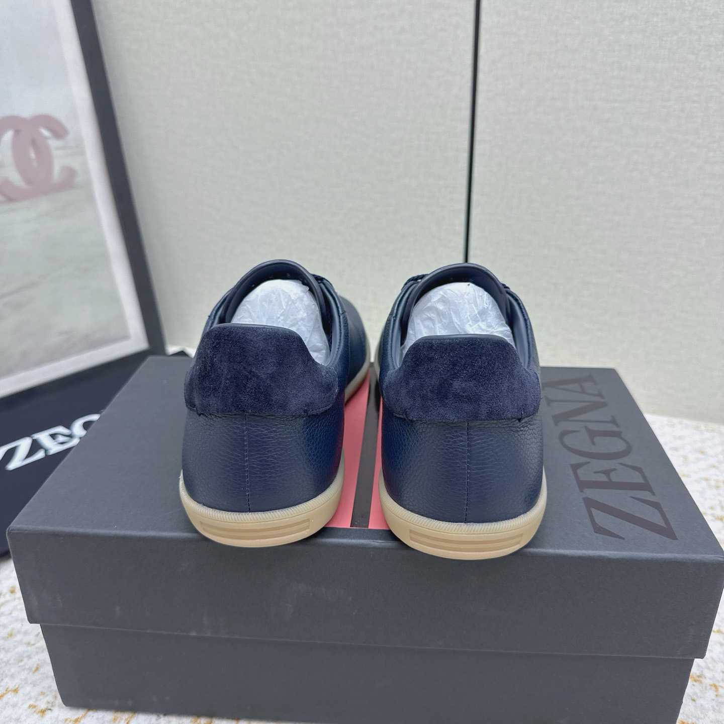 Zegna Grained Leather 232 Sneakers - DopestKickz