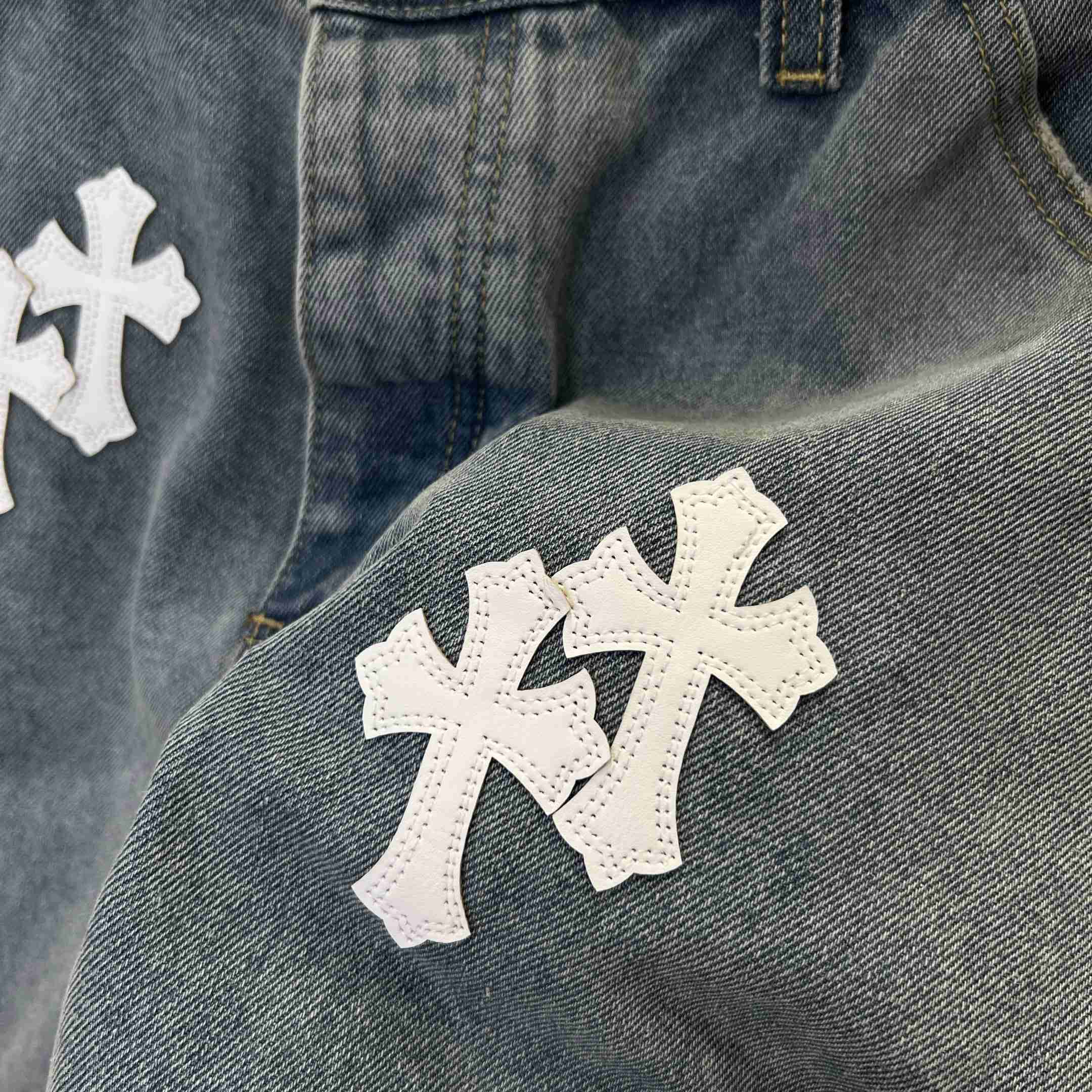 Chrome Hearts Denim Shorts - DopestKickz