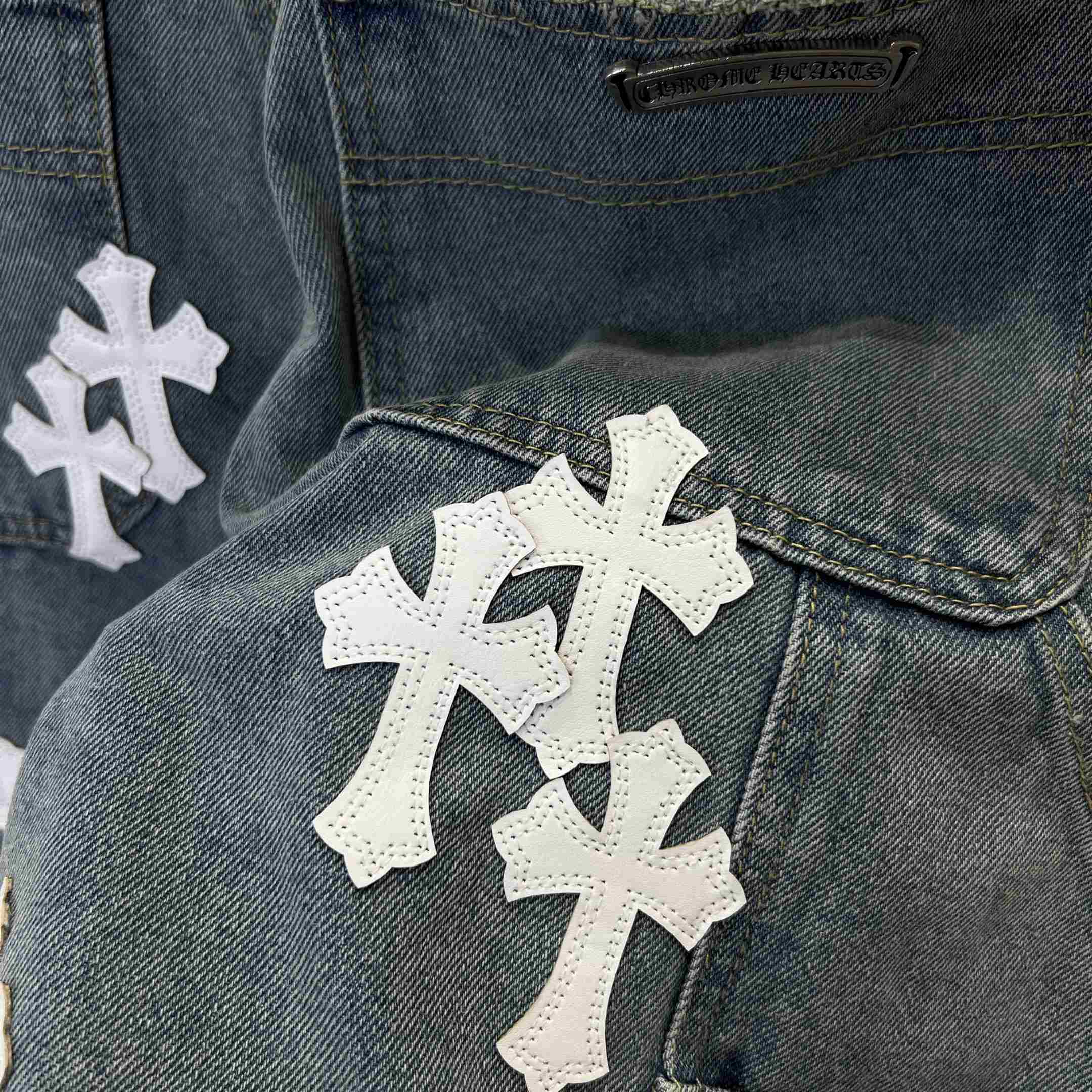 Chrome Hearts Denim Shorts - DopestKickz