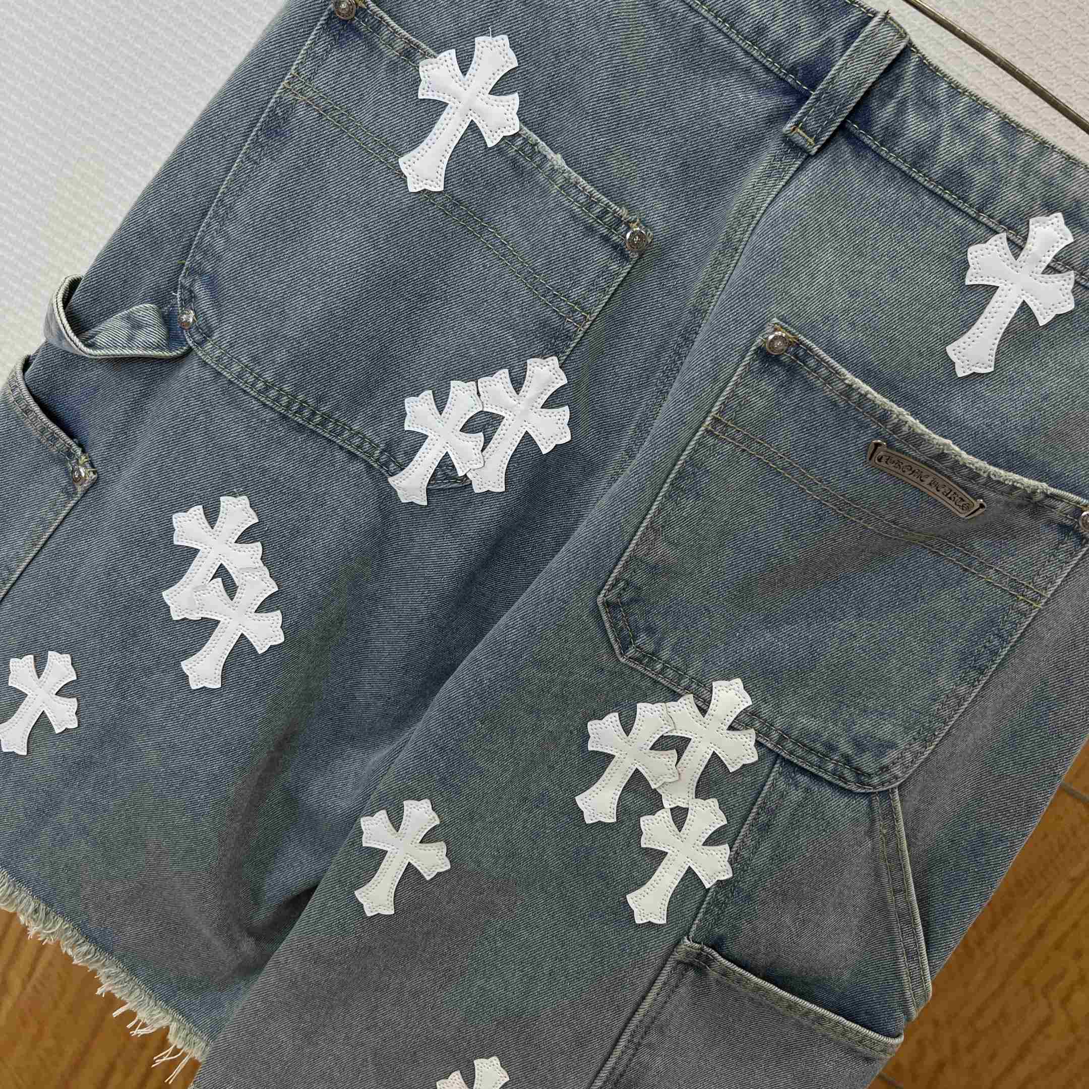 Chrome Hearts Denim Shorts - DopestKickz