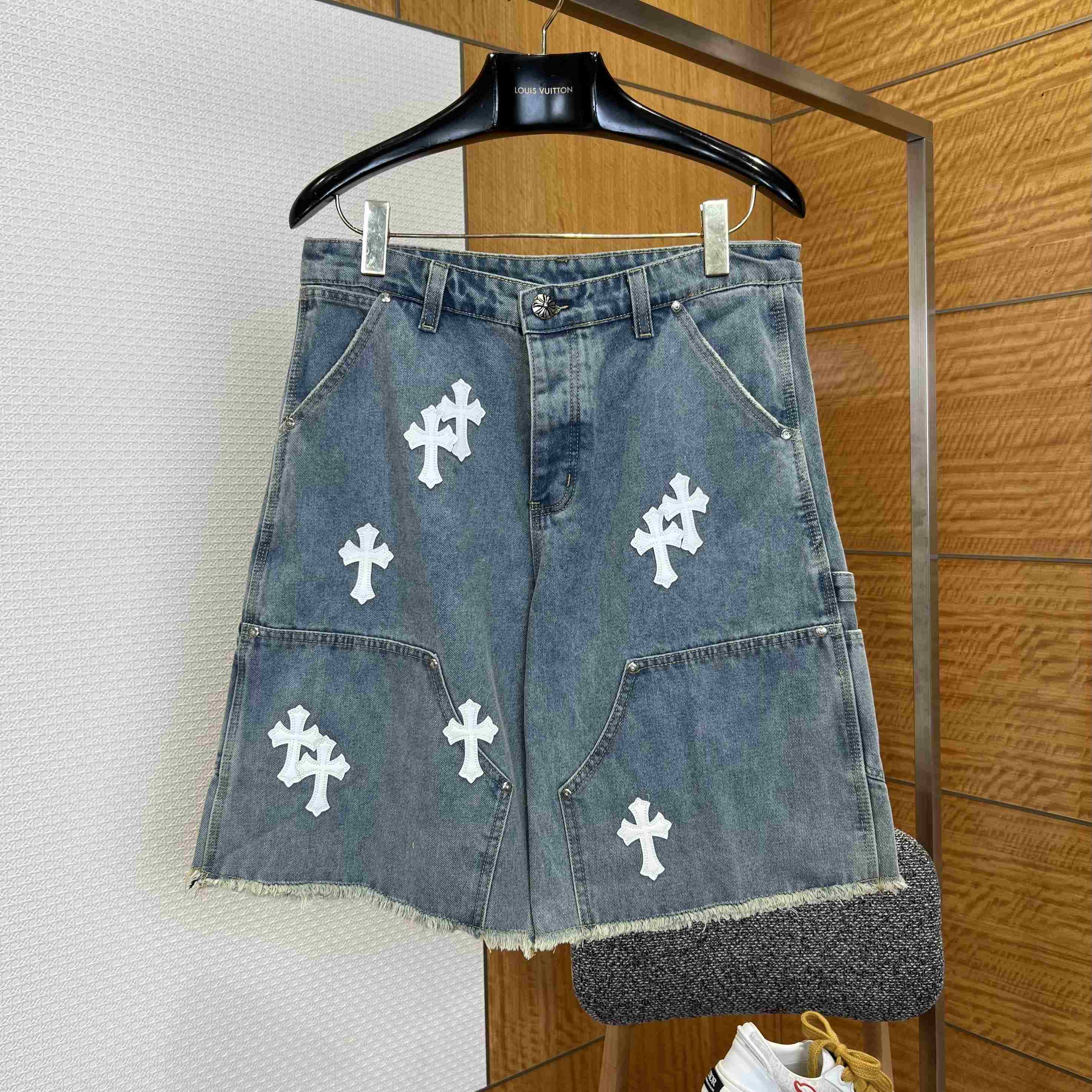 Chrome Hearts Denim Shorts - DopestKickz