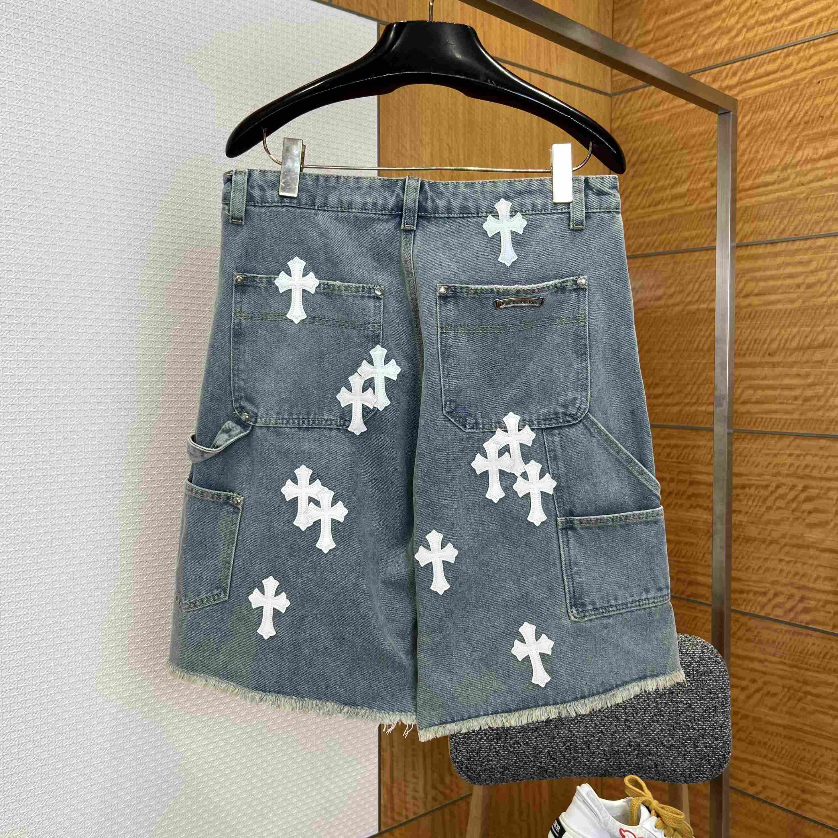 Chrome Hearts Denim Shorts - DopestKickz