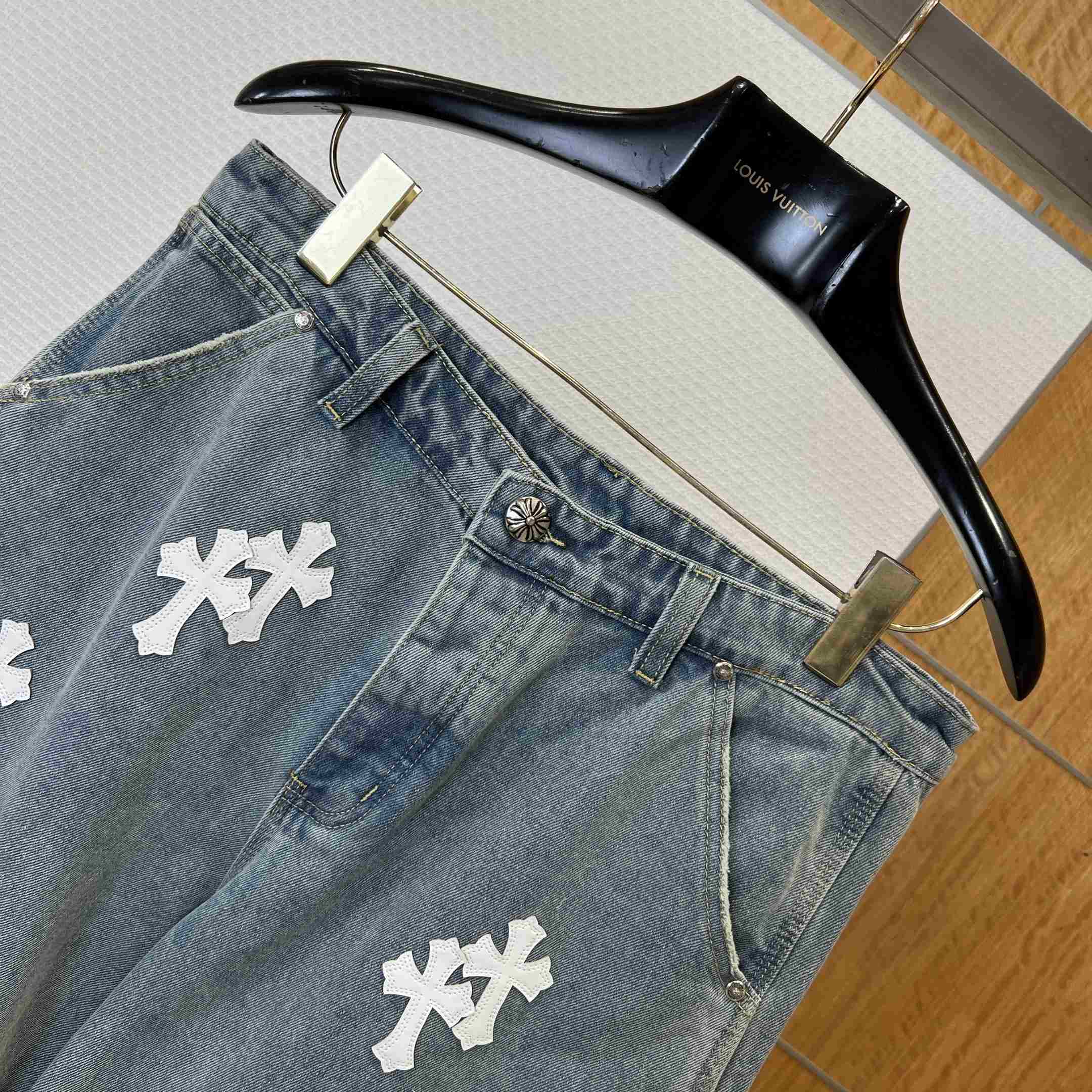 Chrome Hearts Denim Shorts - DopestKickz