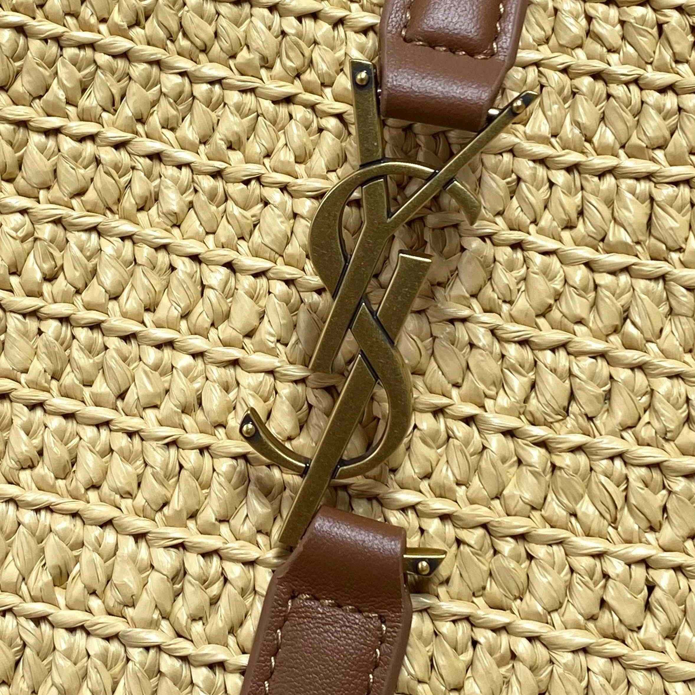 Saint Laurent LE 5 À 7 Supple Large In Raffia - DopestKickz