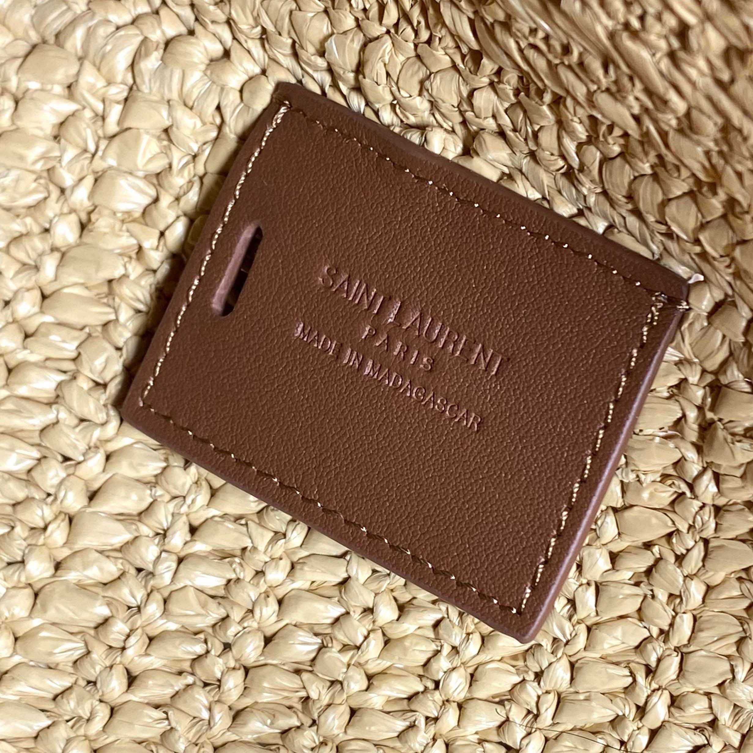 Saint Laurent LE 5 À 7 Supple Large In Raffia - DopestKickz