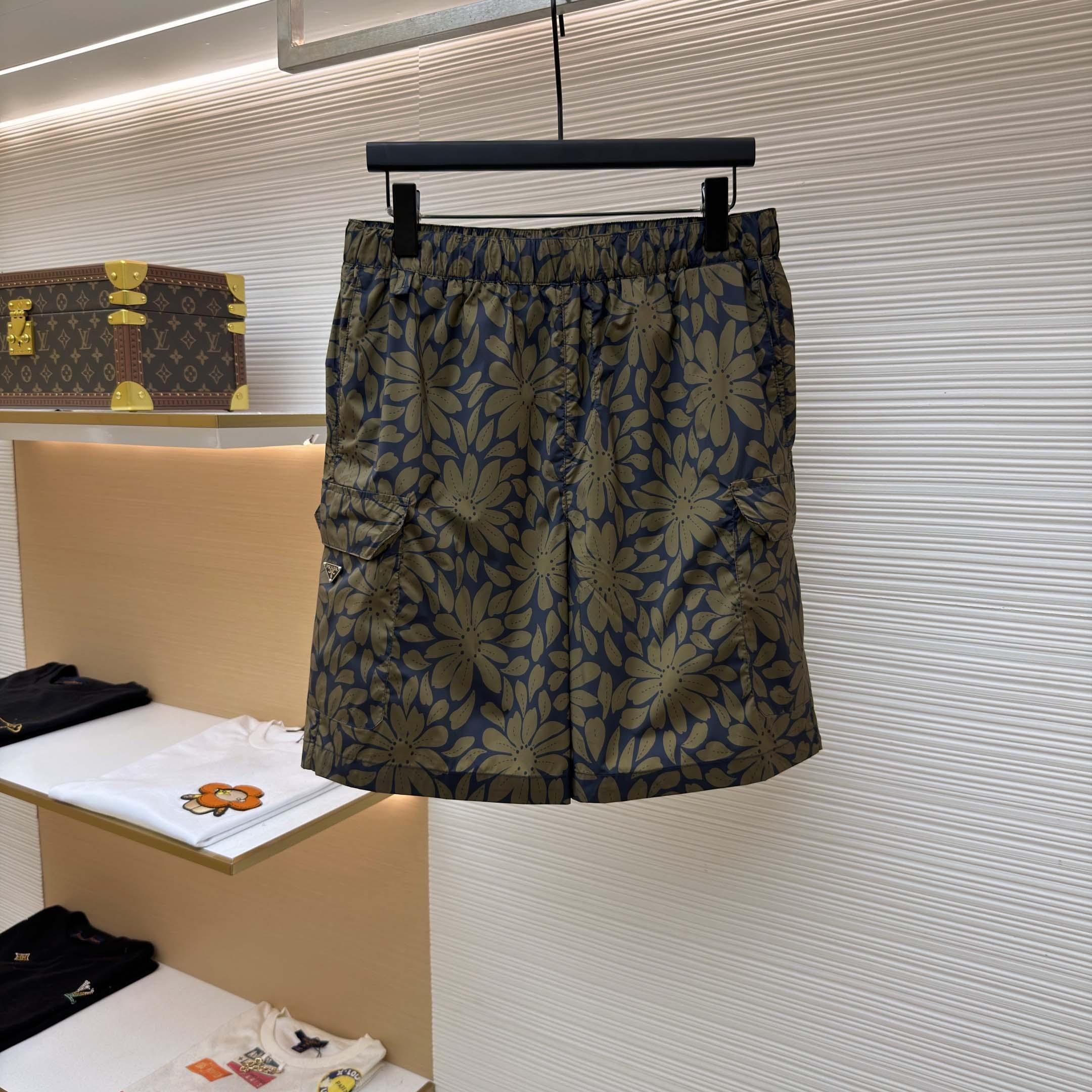 Prada Printed Re-Nylon Swim Trunks - DopestKickz