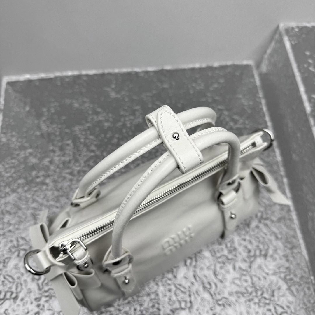 Miu Miu Shiny Leather Top-Handle Bag - DopestKickz