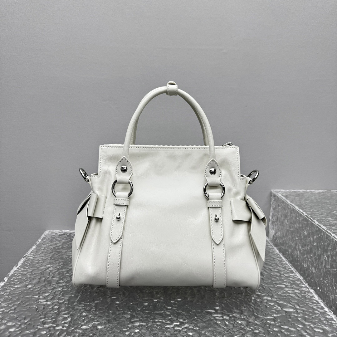 Miu Miu Shiny Leather Top-Handle Bag - DopestKickz