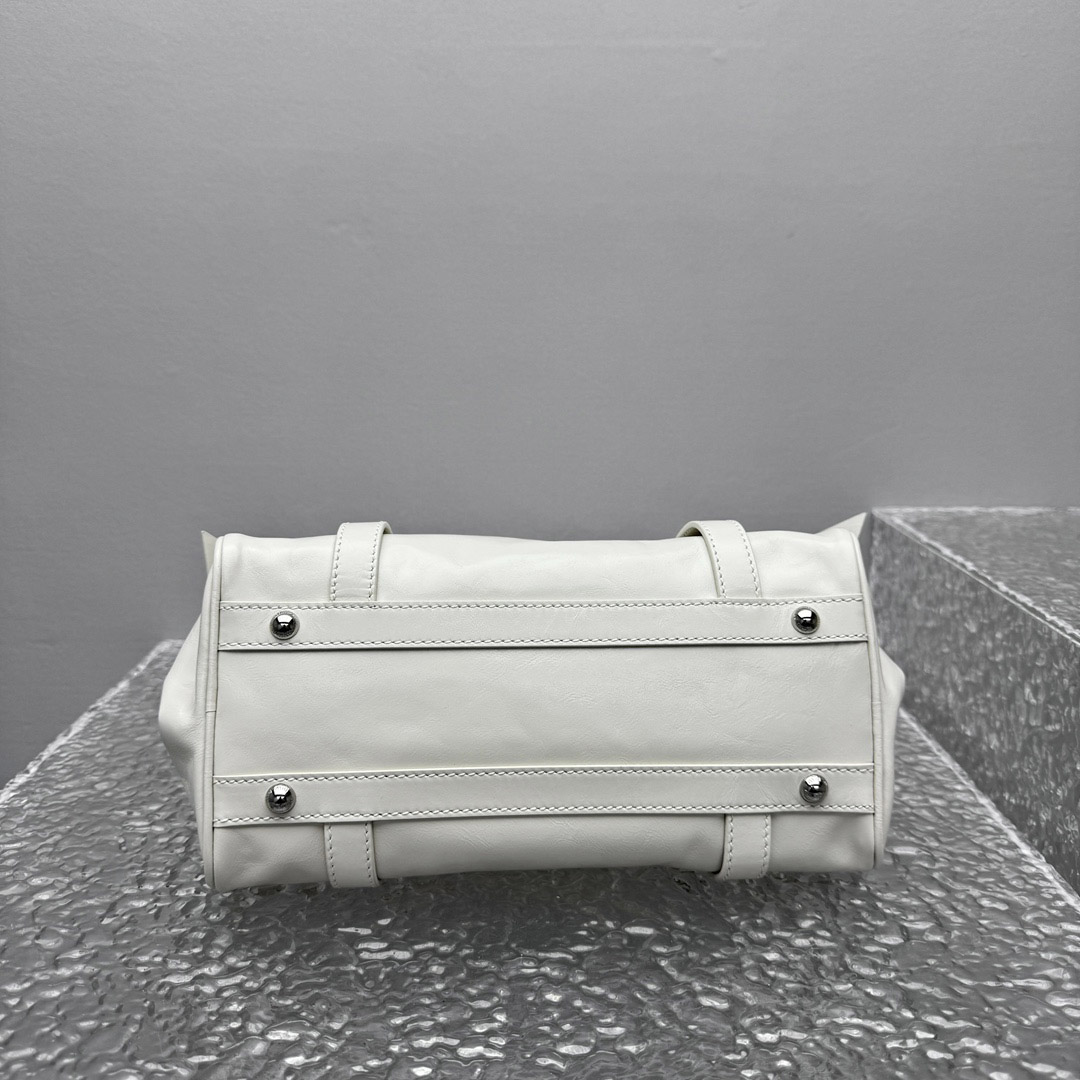 Miu Miu Shiny Leather Top-Handle Bag - DopestKickz
