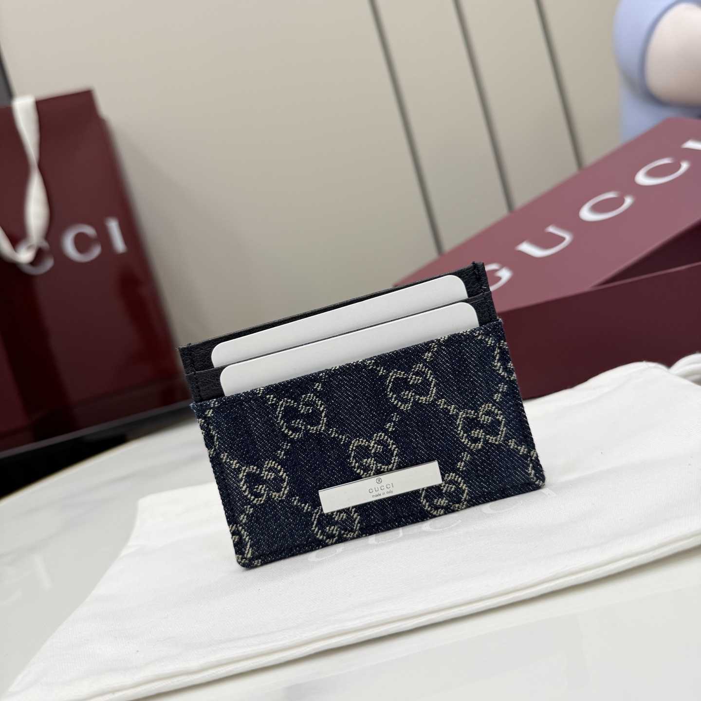Gucci Card case With Gucci Plaque - DopestKickz
