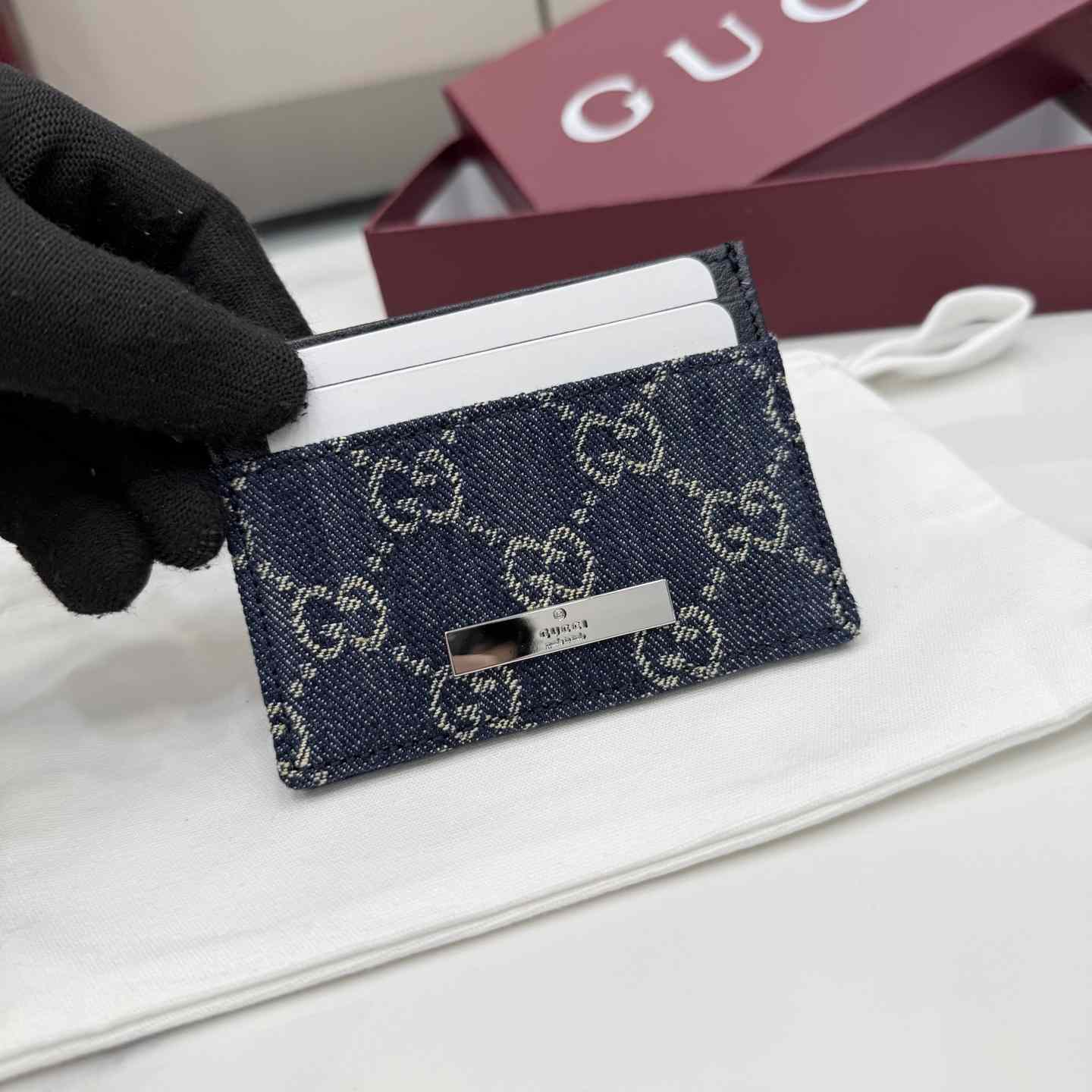 Gucci Card case With Gucci Plaque - DopestKickz
