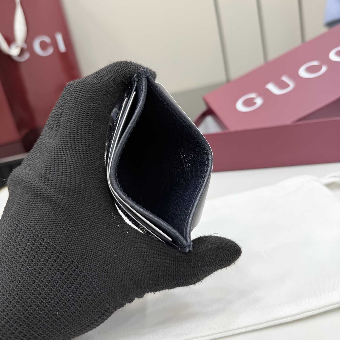 Gucci Card case With Gucci Plaque - DopestKickz