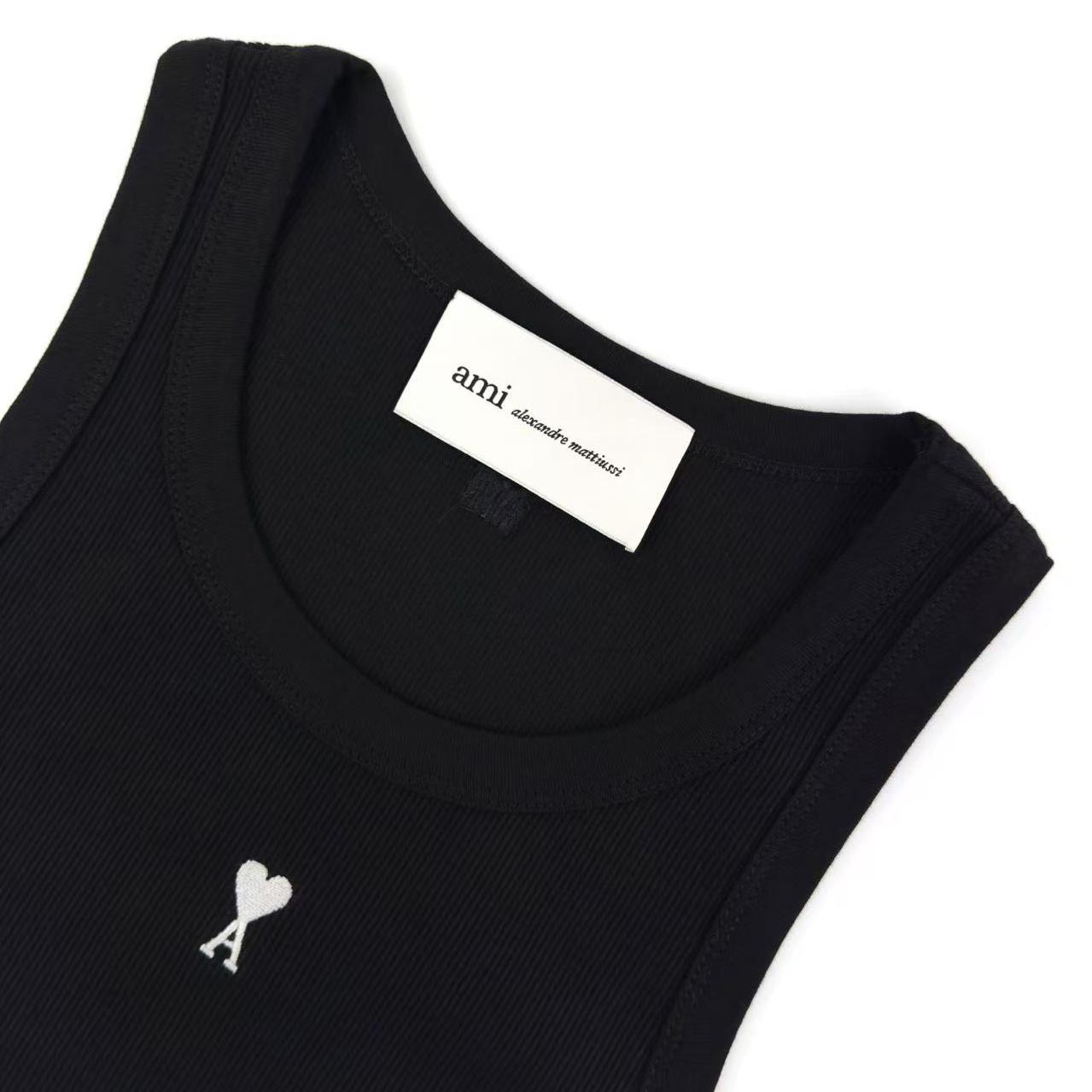 AMI Paris Cotton Ami De Coeur Tanktop - DopestKickz