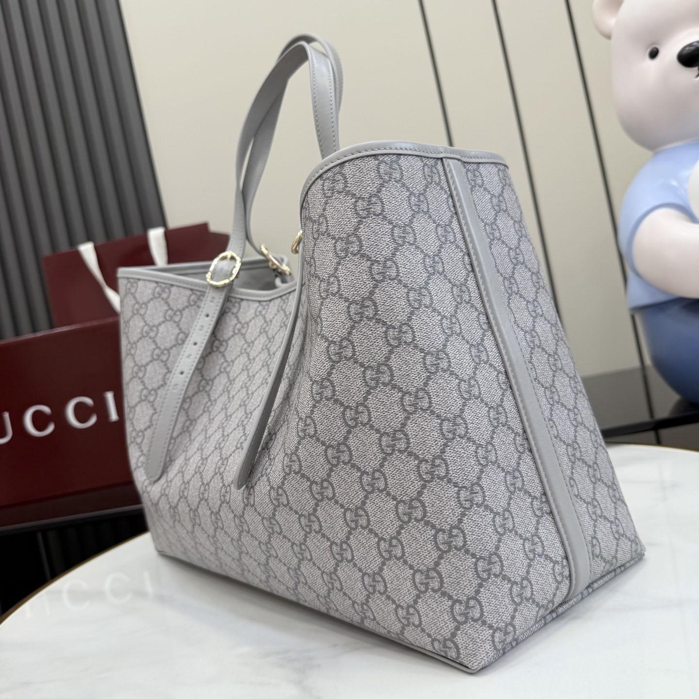 Gucci GG Emblem Large Tote Bag 815213 - DopestKickz
