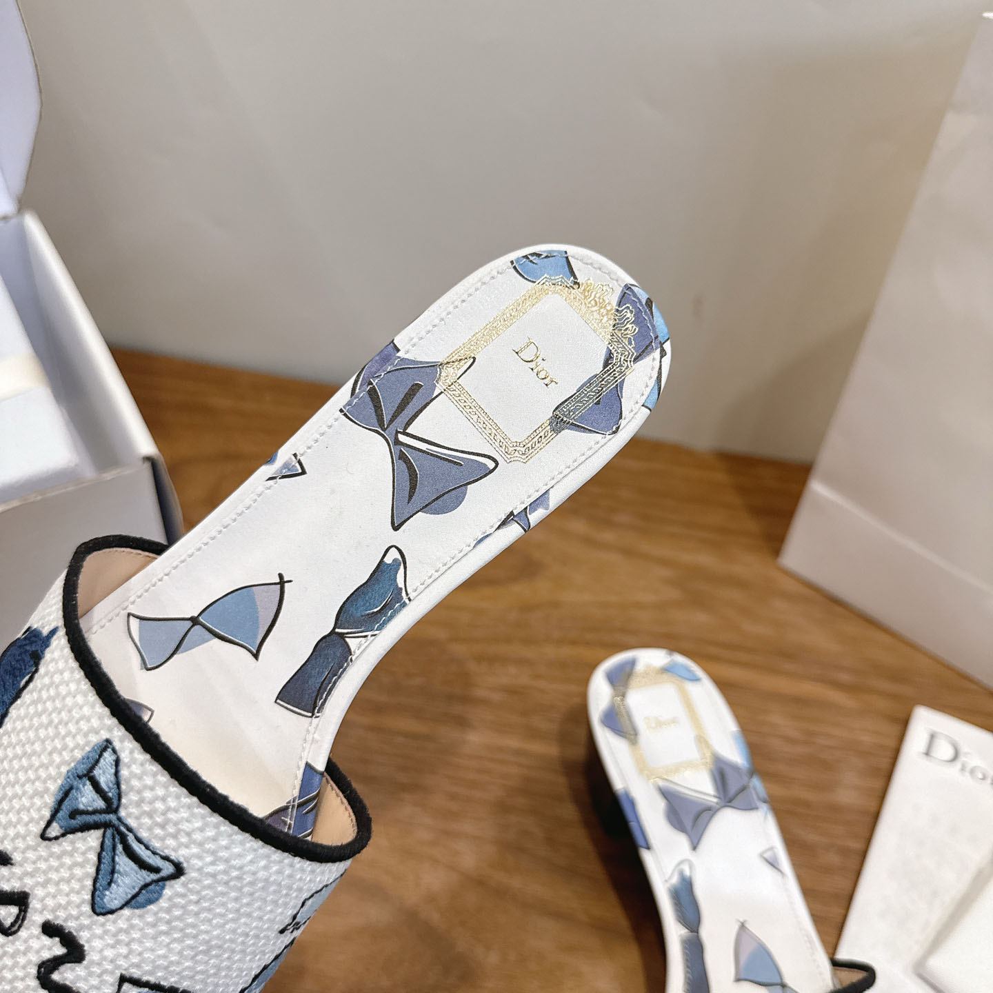 Dior Dioriviera Dway Heeled Slide - DopestKickz