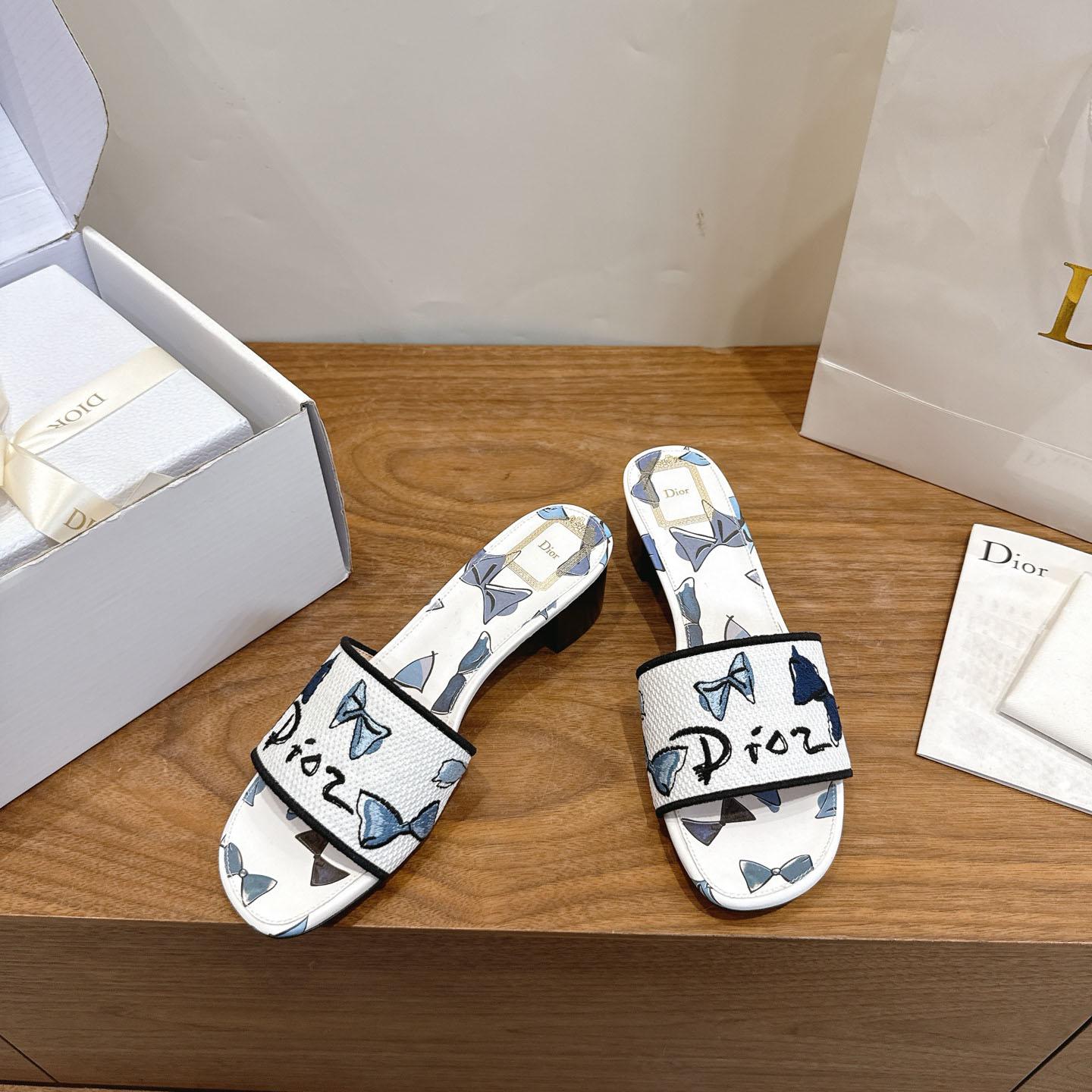 Dior Dioriviera Dway Heeled Slide - DopestKickz