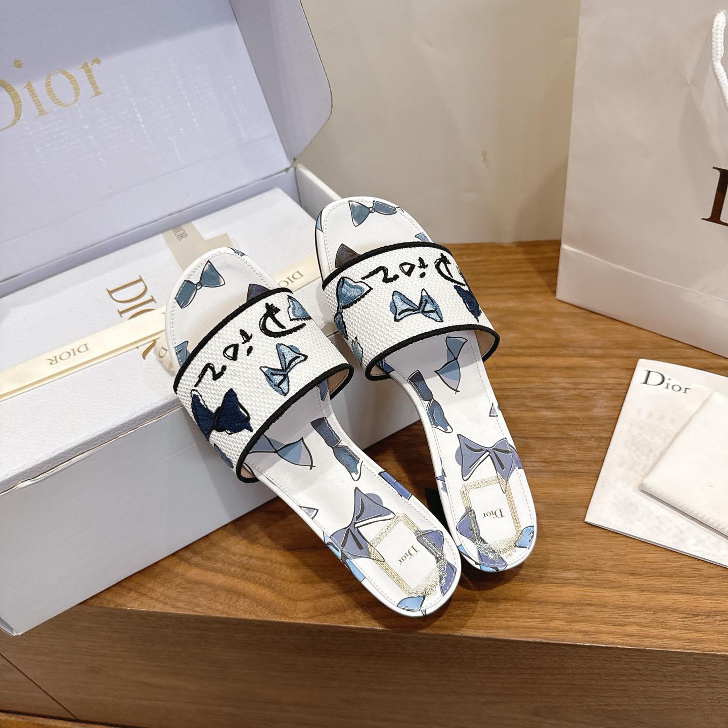 Dior Dioriviera Dway Heeled Slide - DopestKickz