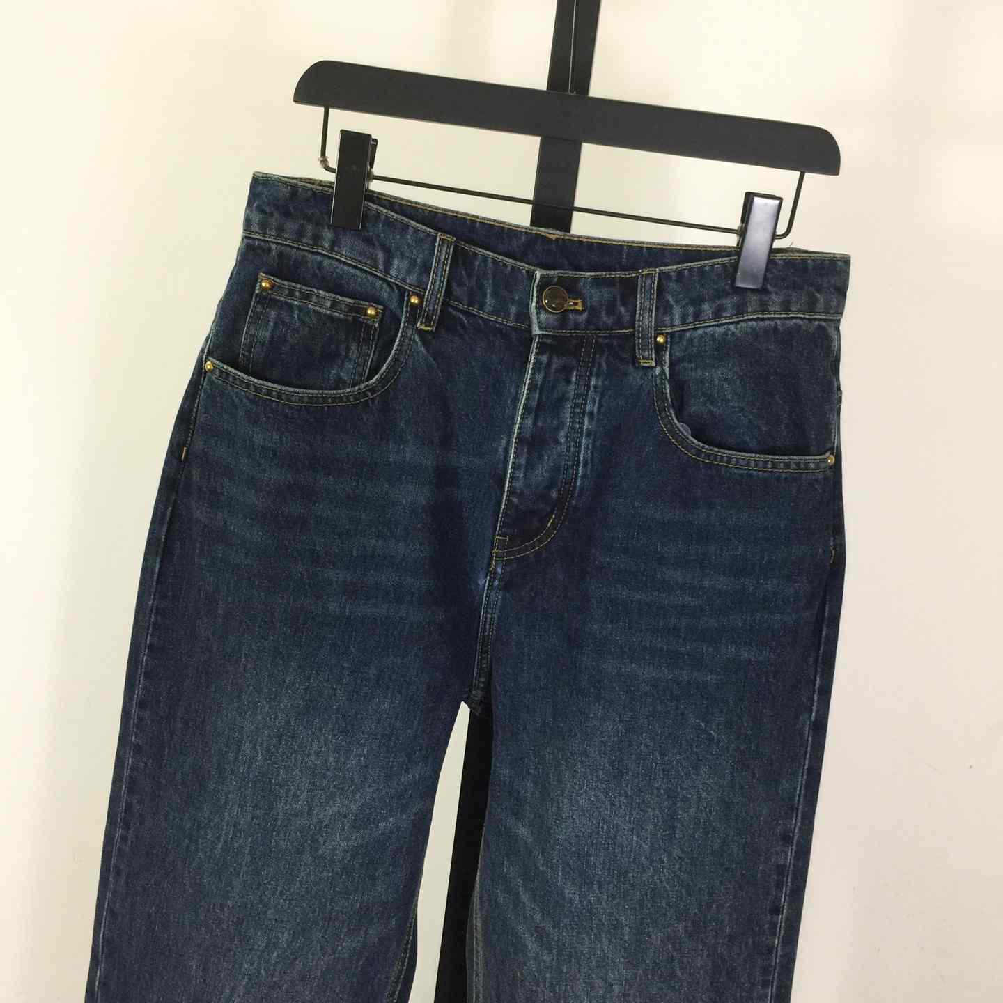 Louis Vuitton Denim Skate Pants With Leather Signature Pockets   1AJUXV - DopestKickz