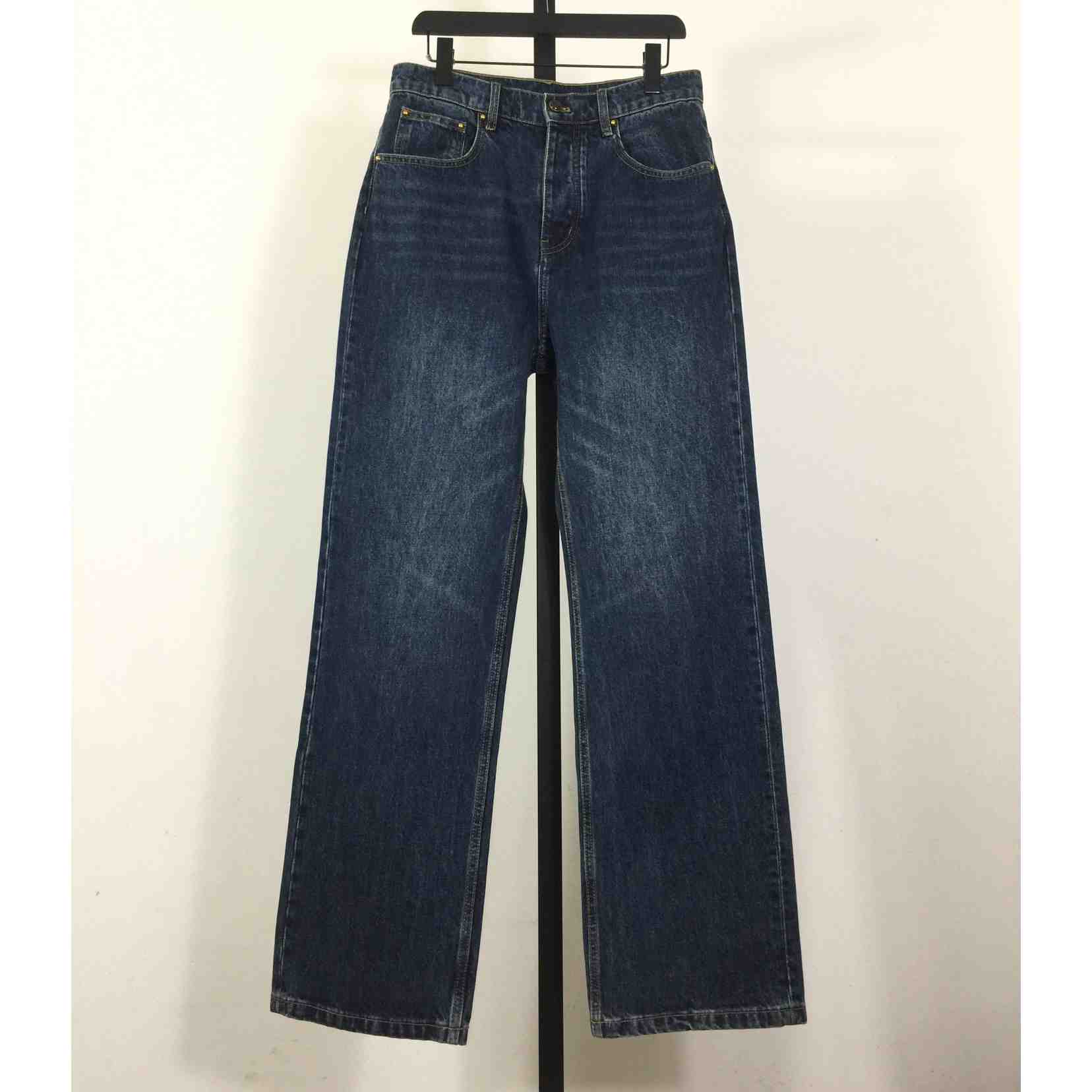 Louis Vuitton Denim Skate Pants With Leather Signature Pockets   1AJUXV - DopestKickz