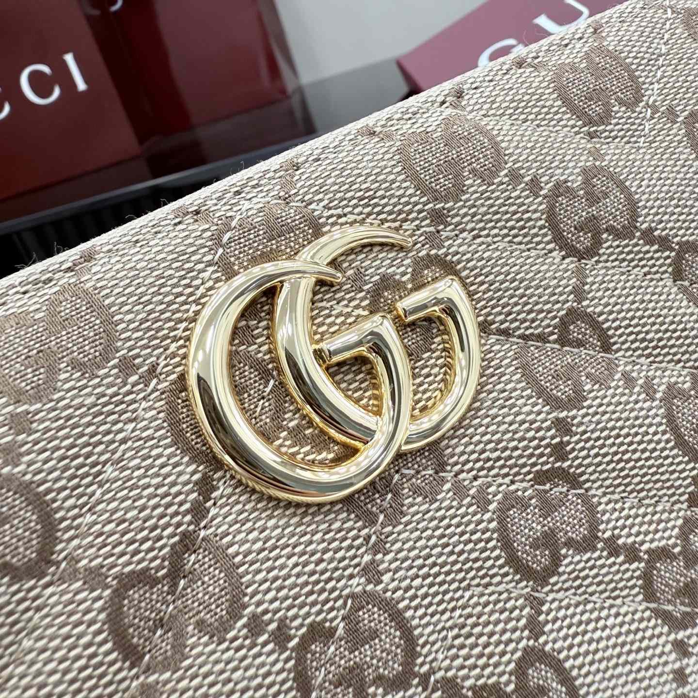 Gucci GG Marmont Zip Around Wallet - DopestKickz