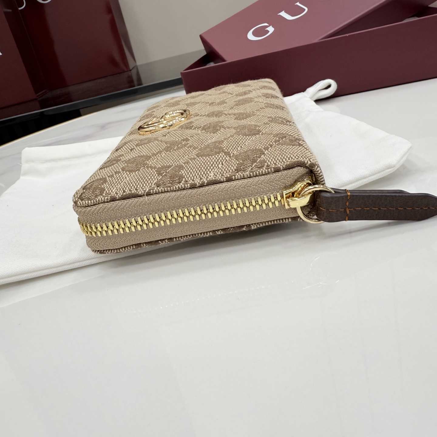 Gucci GG Marmont Zip Around Wallet - DopestKickz