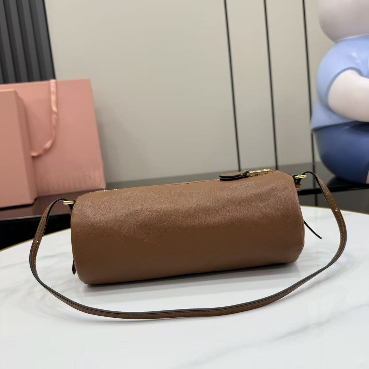 Miu Miu Nappa Leather Pouch - DopestKickz