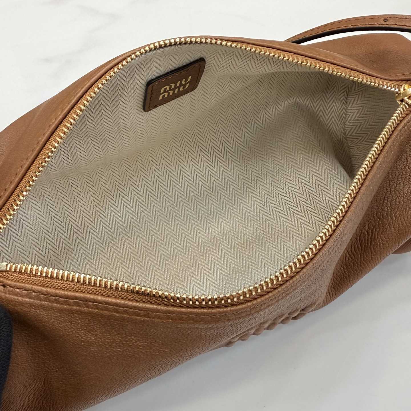 Miu Miu Nappa Leather Pouch - DopestKickz