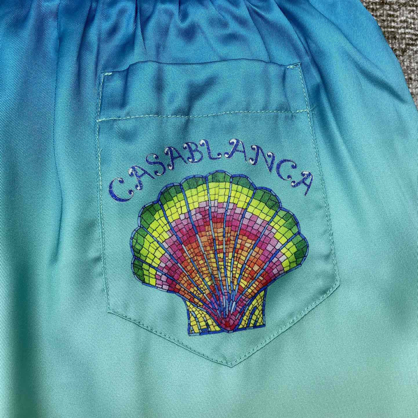 Casablanca Coquillage Coloré Silk Shorts CA3458 - DopestKickz