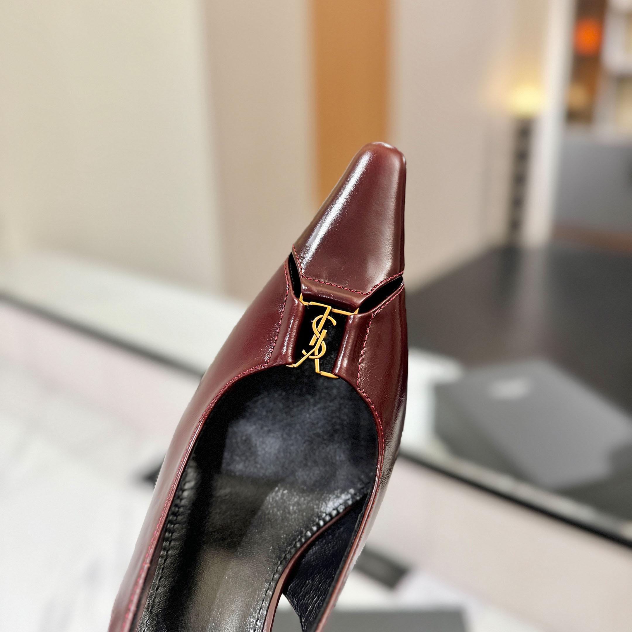 Saint Laurent Babylone Breteuil Slingback Pumps - DopestKickz