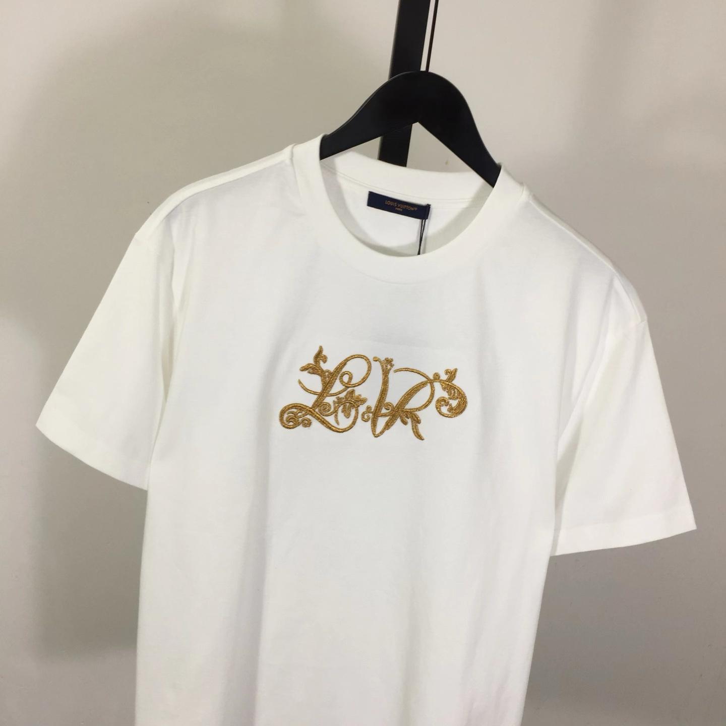 Louis Vuitton Signature Embroidery T-Shirt   1AJZCU - DopestKickz