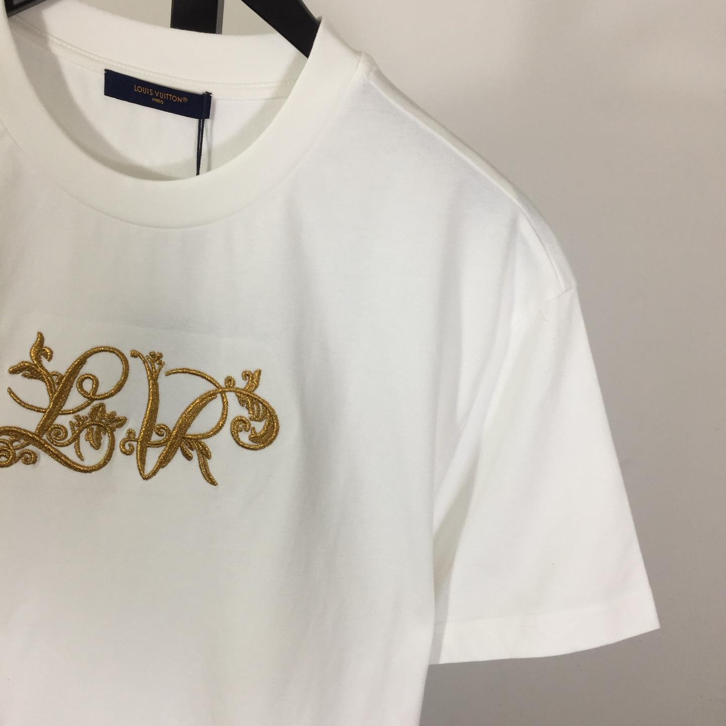 Louis Vuitton Signature Embroidery T-Shirt   1AJZCU - DopestKickz