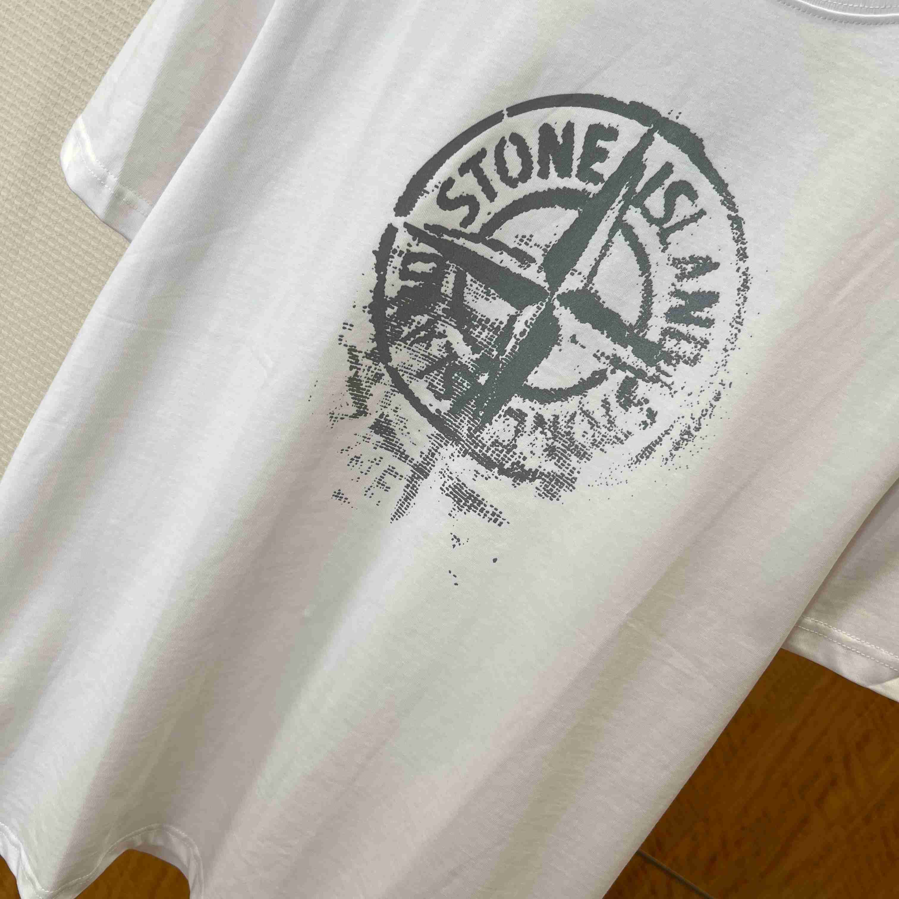 Stone Island Compass-Print Cotton T-shirt - DopestKickz