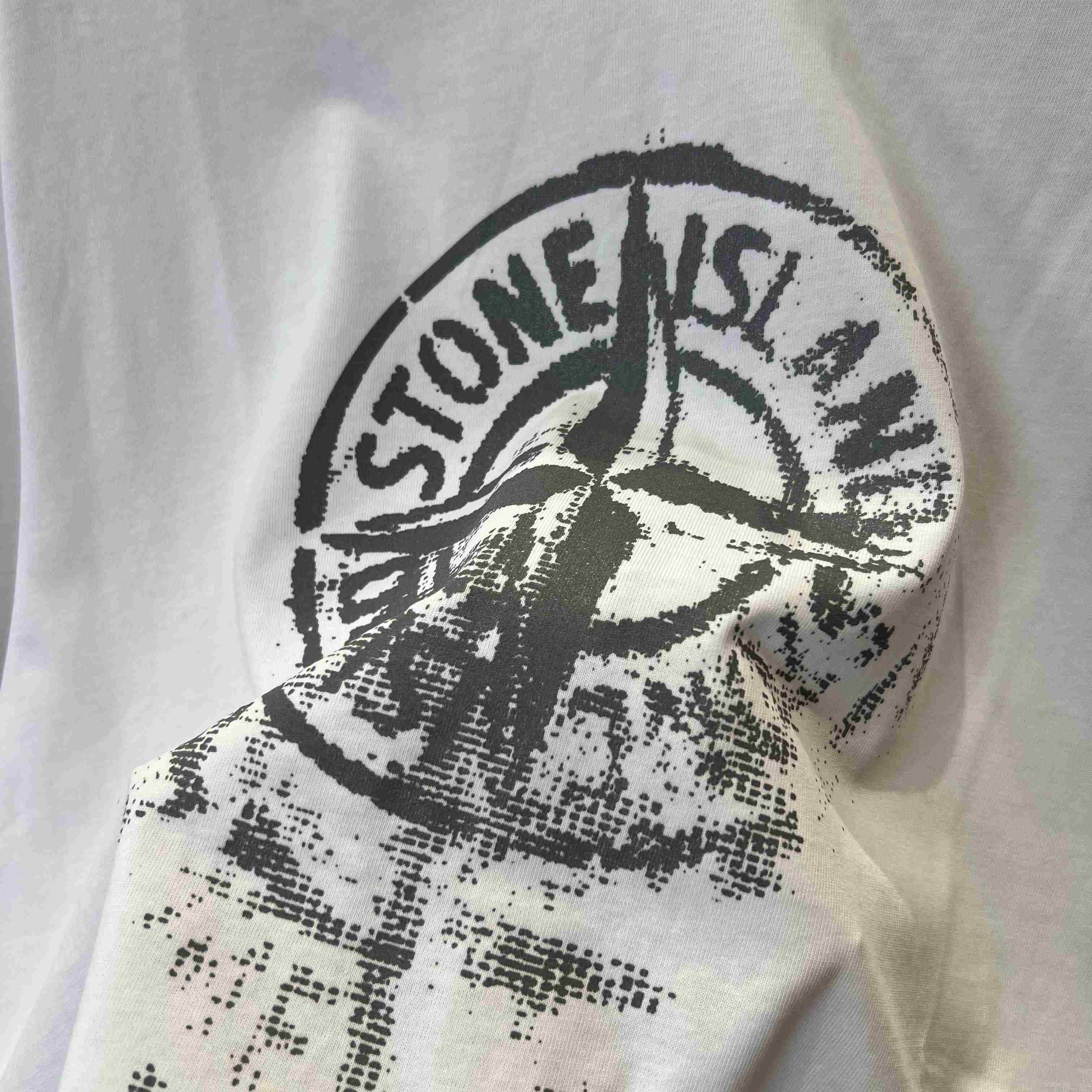 Stone Island Compass-Print Cotton T-shirt - DopestKickz