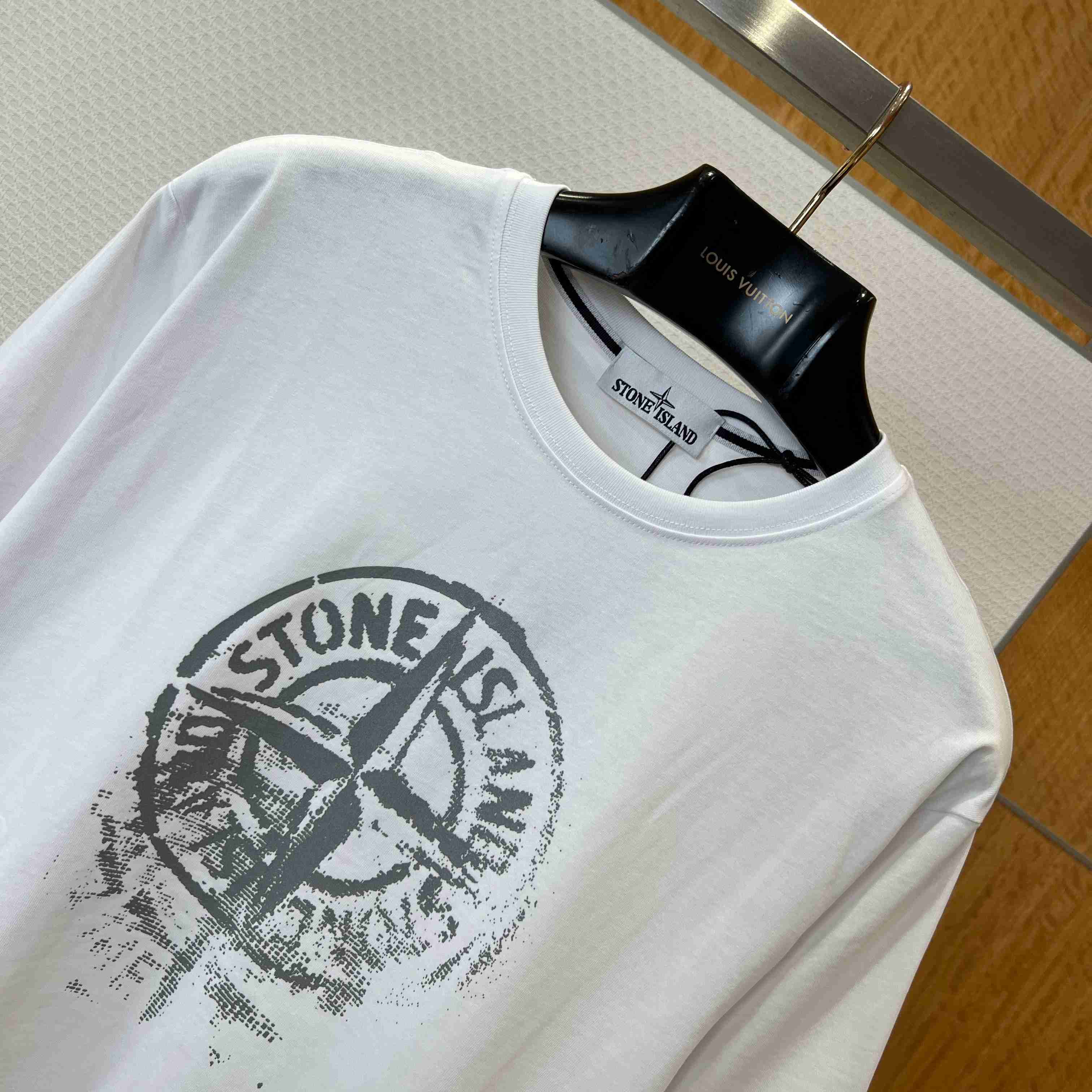 Stone Island Compass-Print Cotton T-shirt - DopestKickz