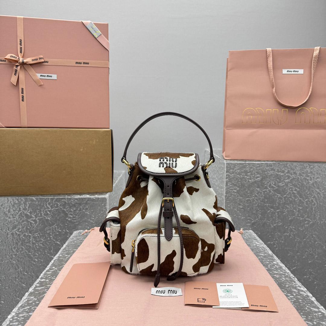 Miu Miu  Calf Hair Backpack - DopestKickz