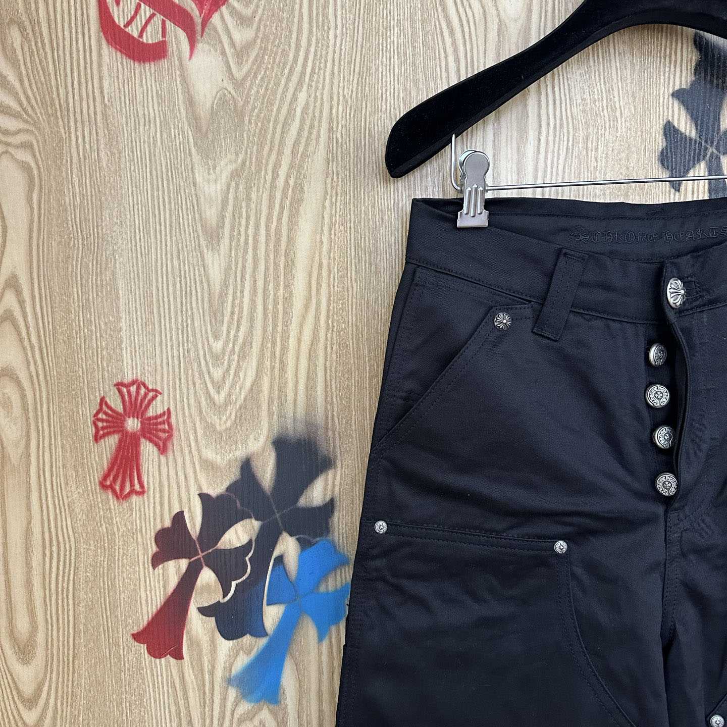 Chrome Hearts Double Knee Carpenter Shorts - DopestKickz