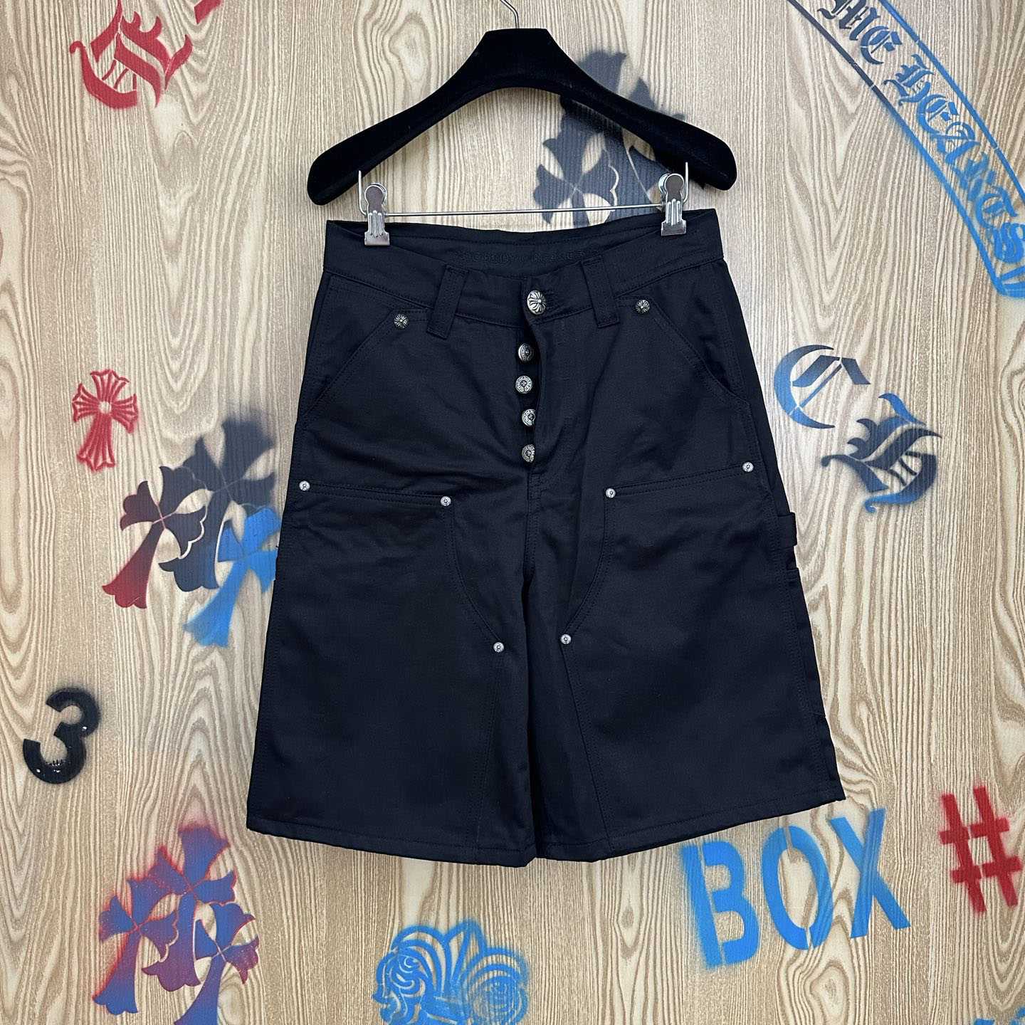Chrome Hearts Double Knee Carpenter Shorts - DopestKickz