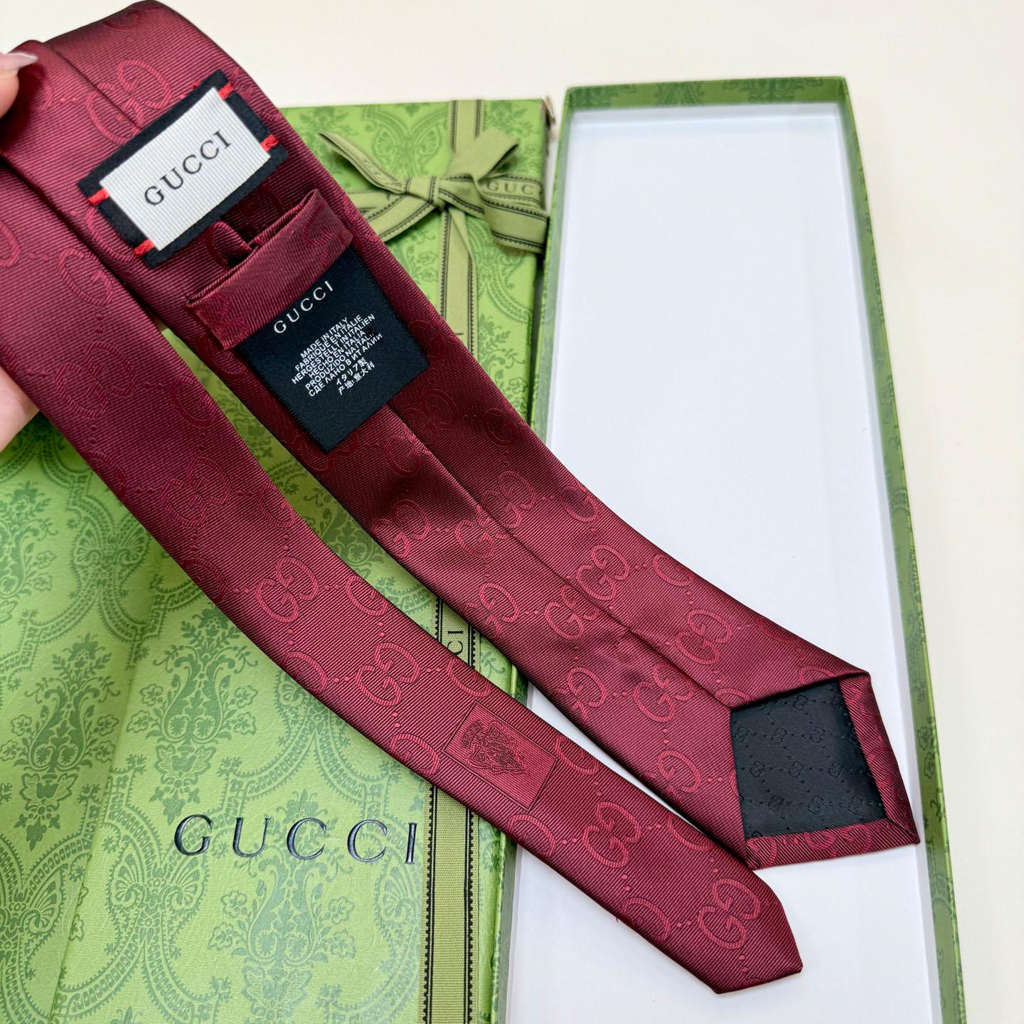 Gucci GG Silk Cotton Tie - DopestKickz
