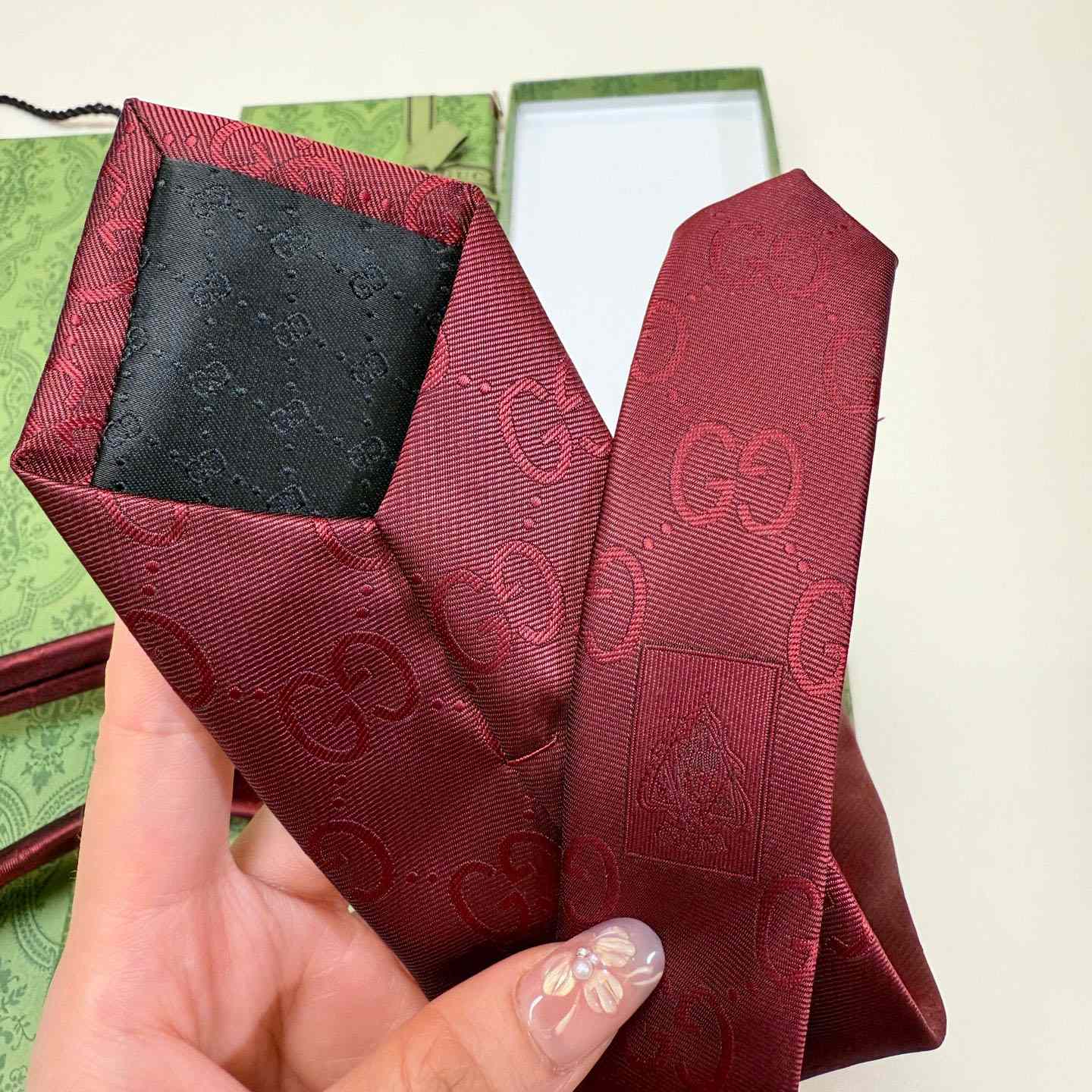 Gucci GG Silk Cotton Tie - DopestKickz