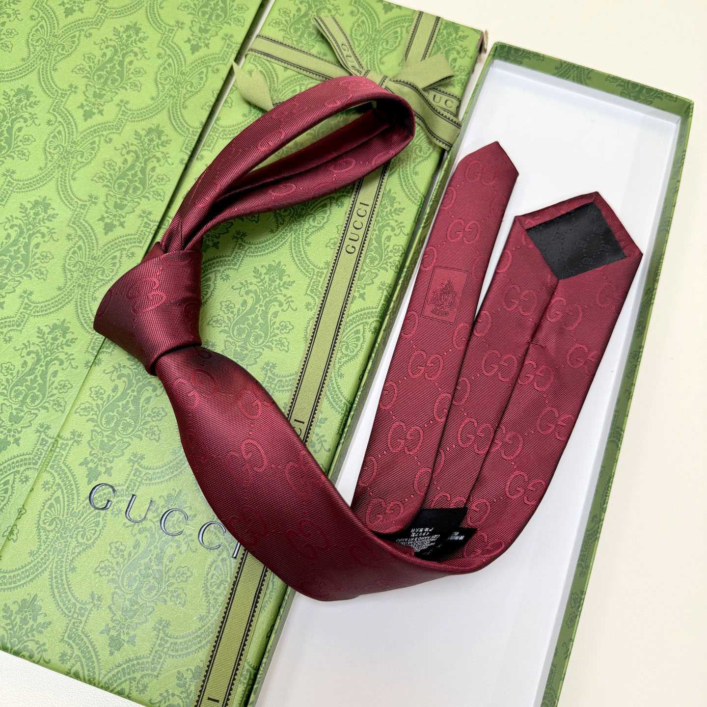 Gucci GG Silk Cotton Tie - DopestKickz
