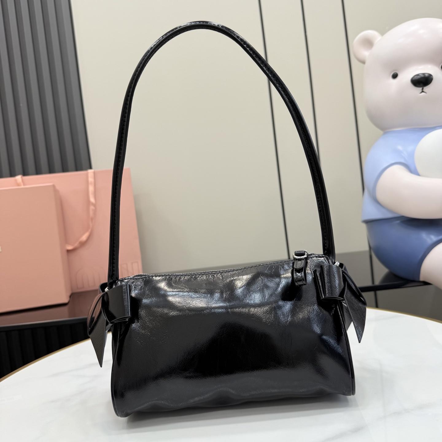 Miu Miu Shiny Leather Pouch - DopestKickz