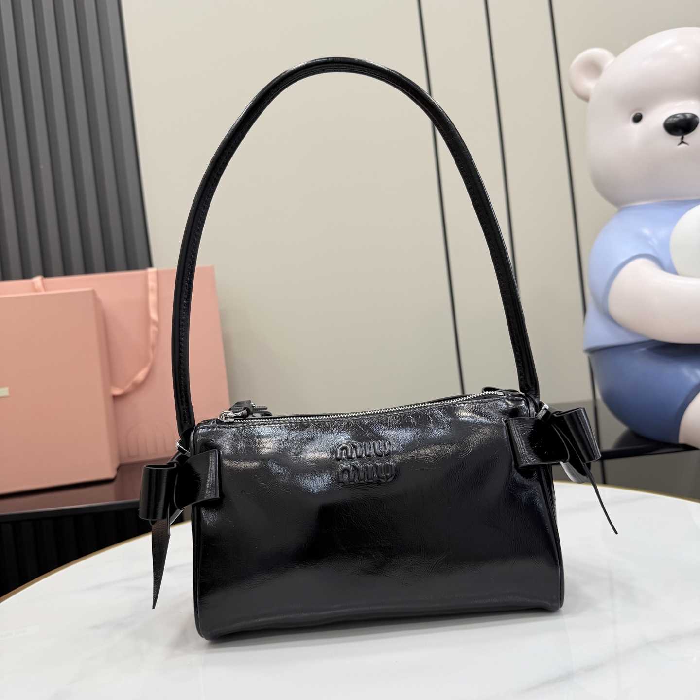 Miu Miu Shiny Leather Pouch - DopestKickz