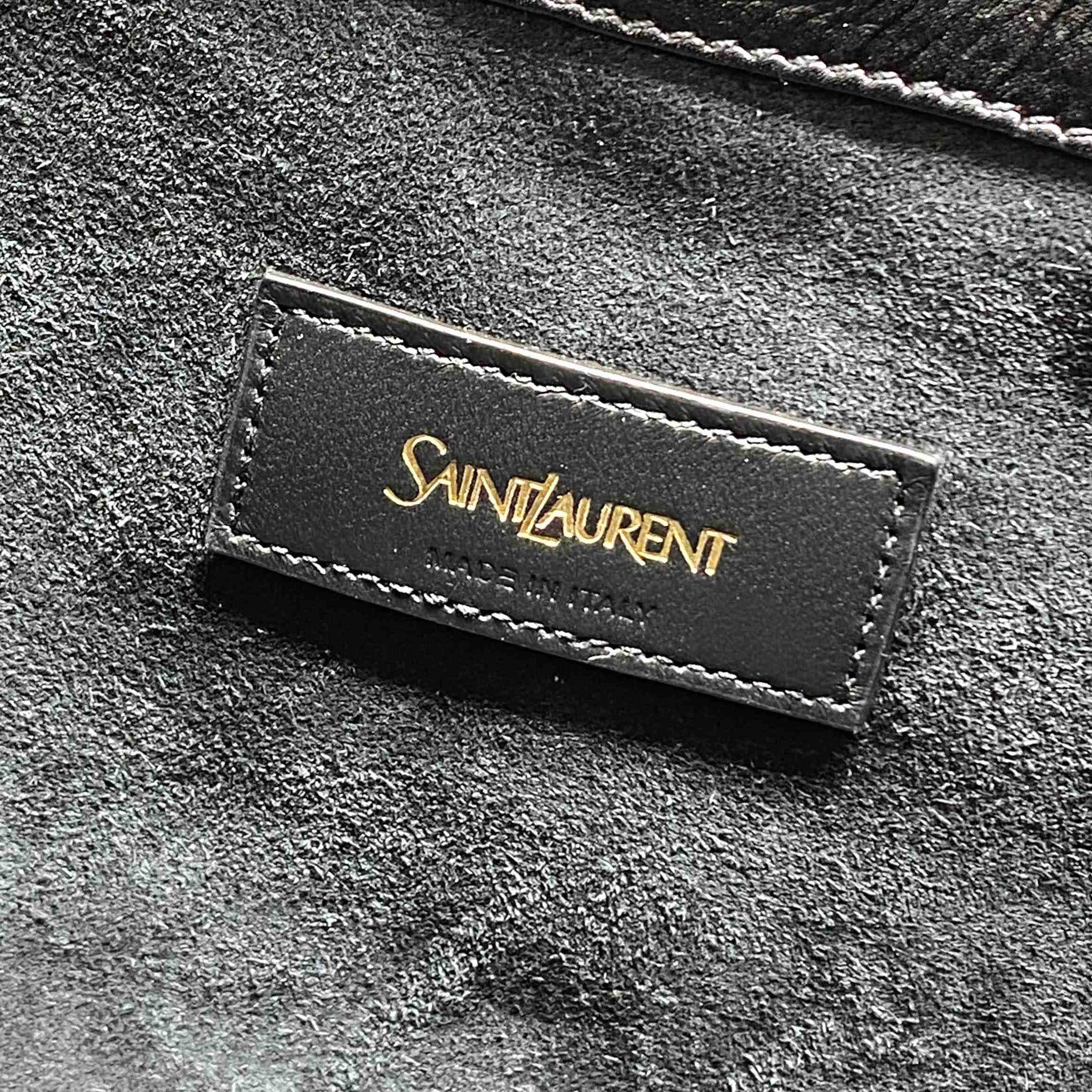 Saint Laurent HORTENSE Small Hobo In Shiny Leather - DopestKickz