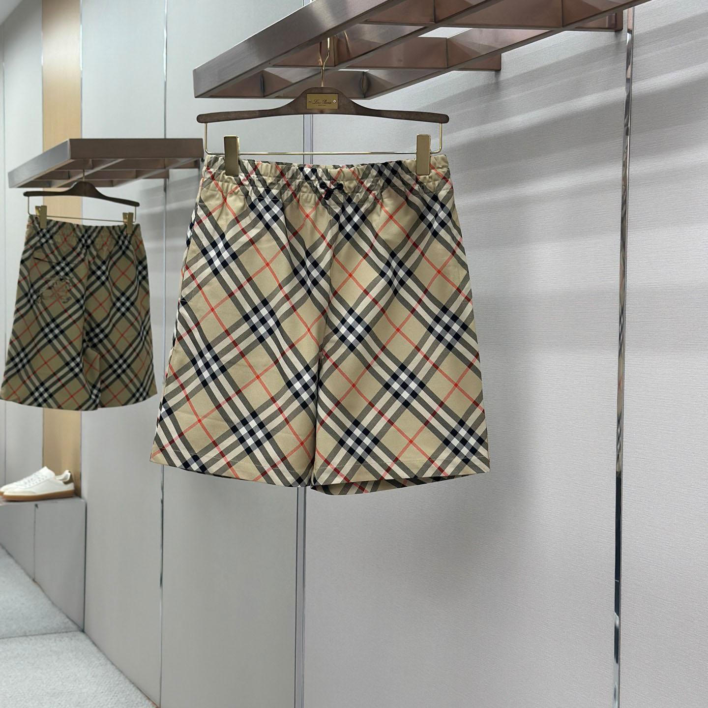 Burberry Check Shorts 'Sand' - DopestKickz