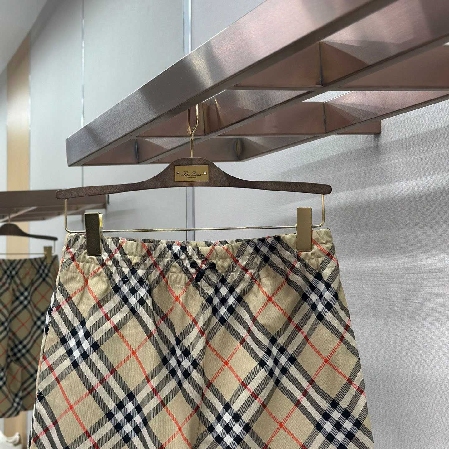 Burberry Check Shorts 'Sand' - DopestKickz