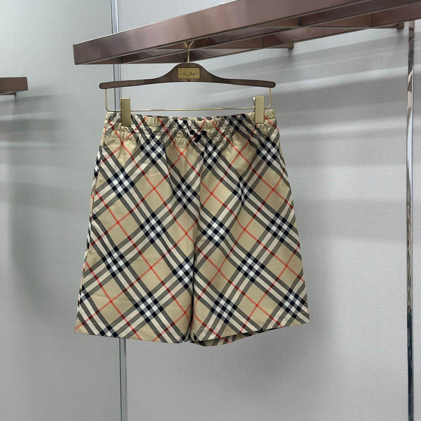 Burberry Check Shorts 'Sand' - DopestKickz
