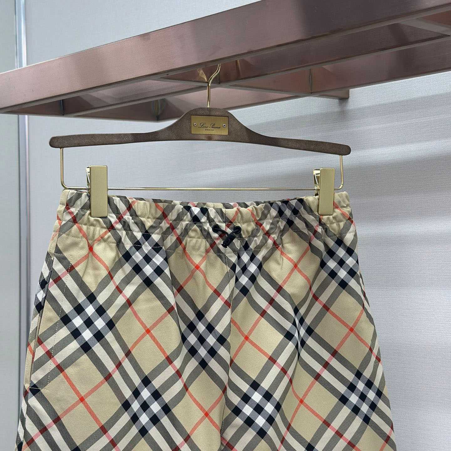 Burberry Check Shorts 'Sand' - DopestKickz