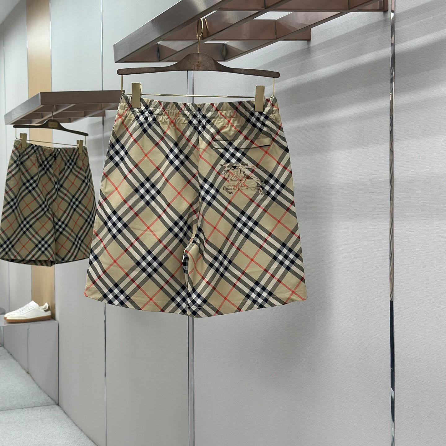 Burberry Check Shorts 'Sand' - DopestKickz